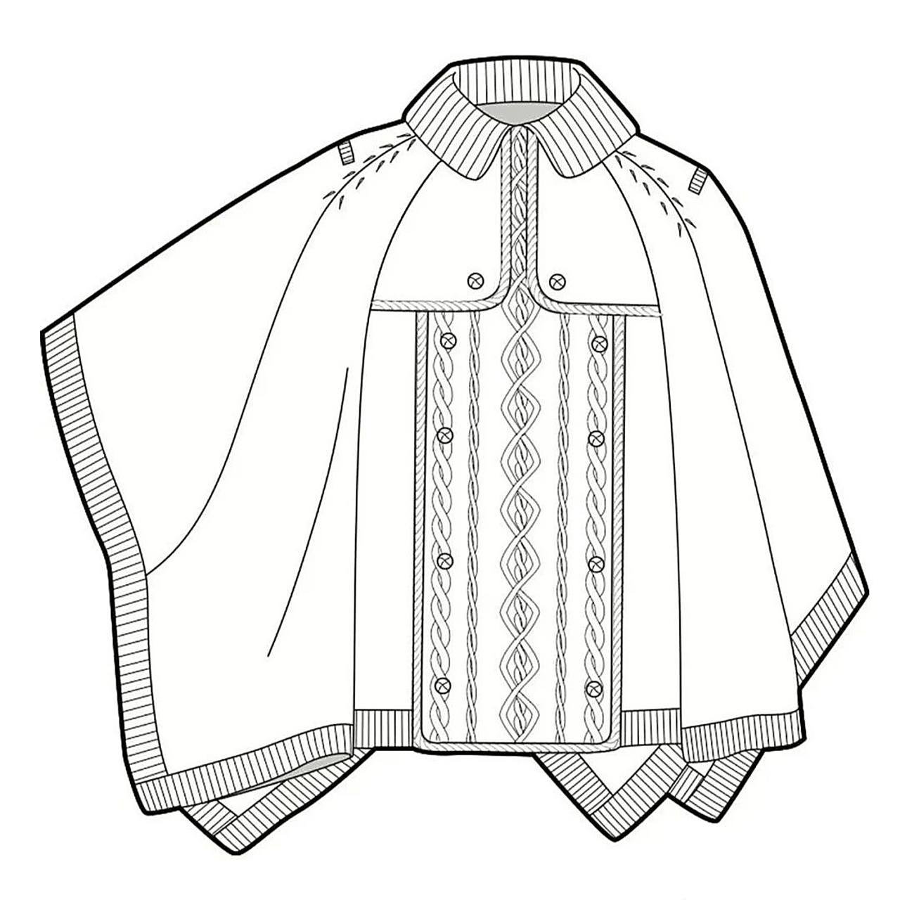 十万个服装小知识/斗篷款式图 有需要的同学记得先关注再点赞77收藏