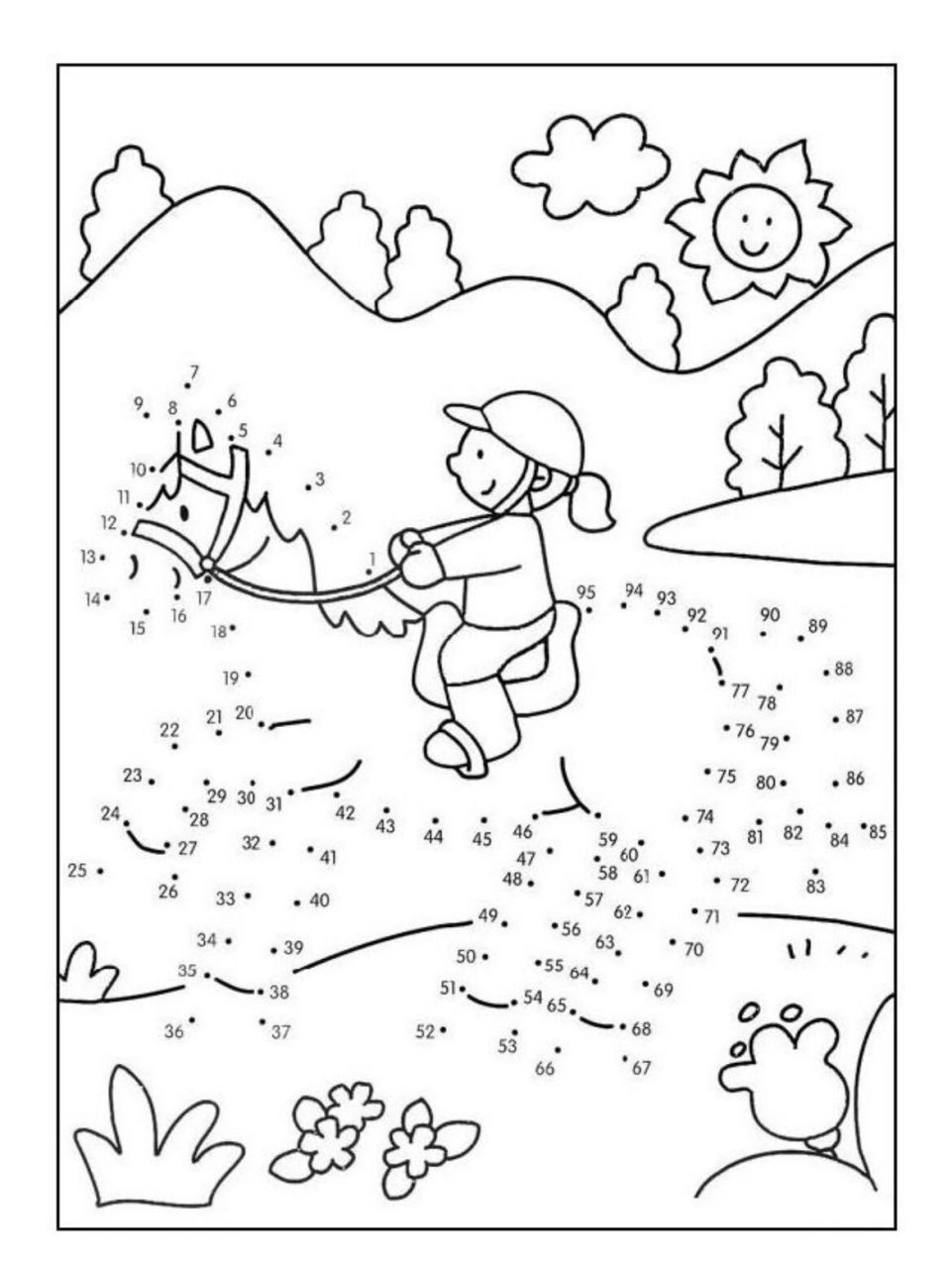 1-100儿童数字连线|培养数感和专注力 91今天给大家分享的这套资源