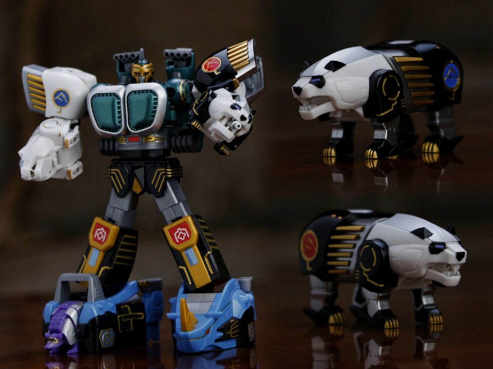 百兽战队牙吠连者 合体  smp #百兽战队# #百兽战队食玩# #超级战队