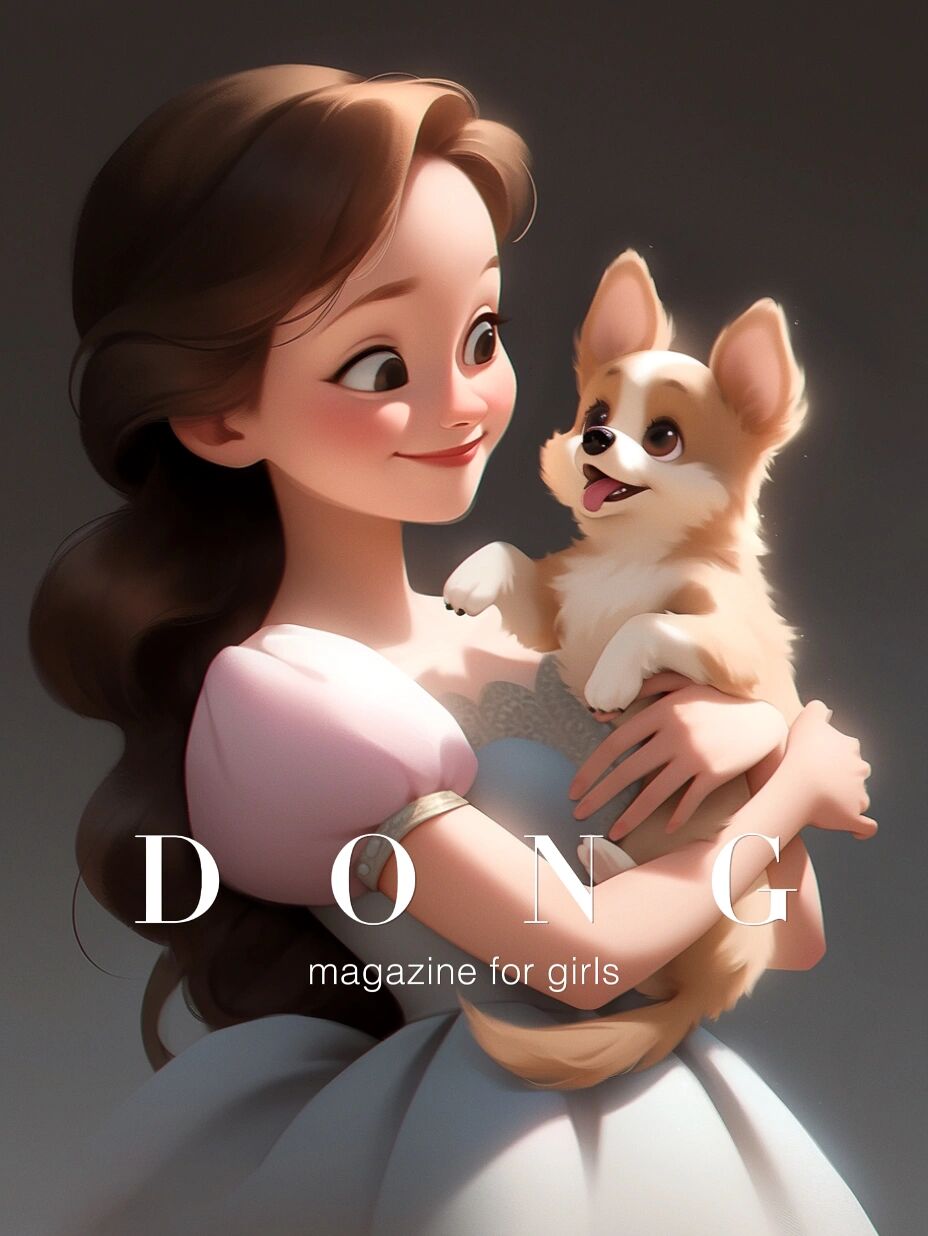 迪士尼女孩|抱狗系列|超萌铲屎官|女生头像