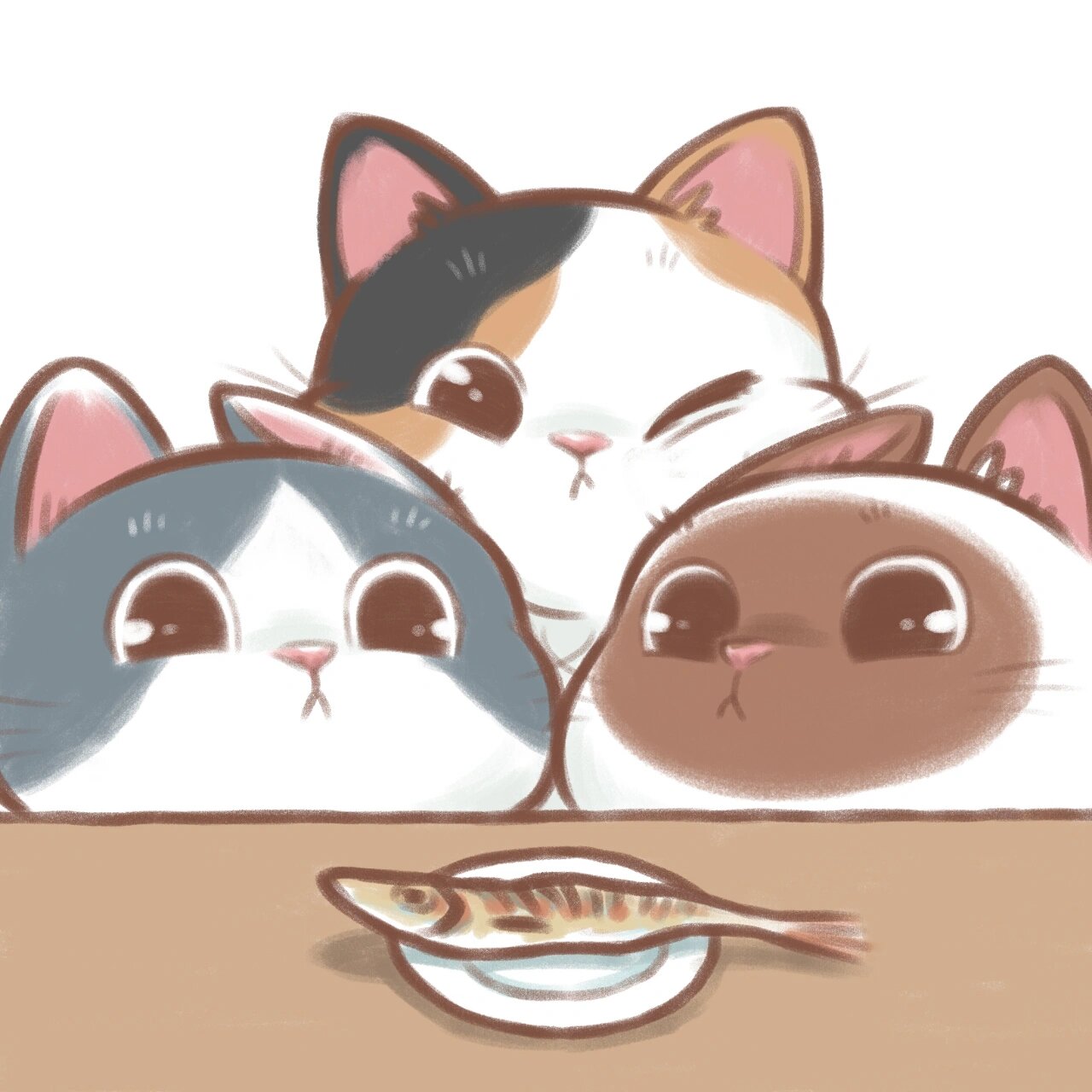 馋猫表情头像