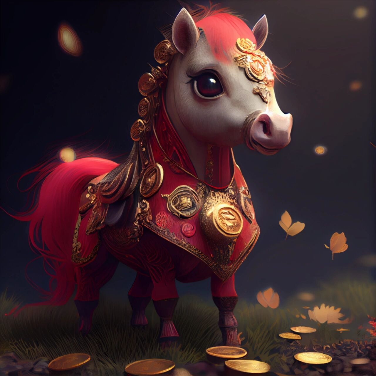 十二生肖头像—发财系列下 愿你: 96官运,财运,桃花运,运运亨通