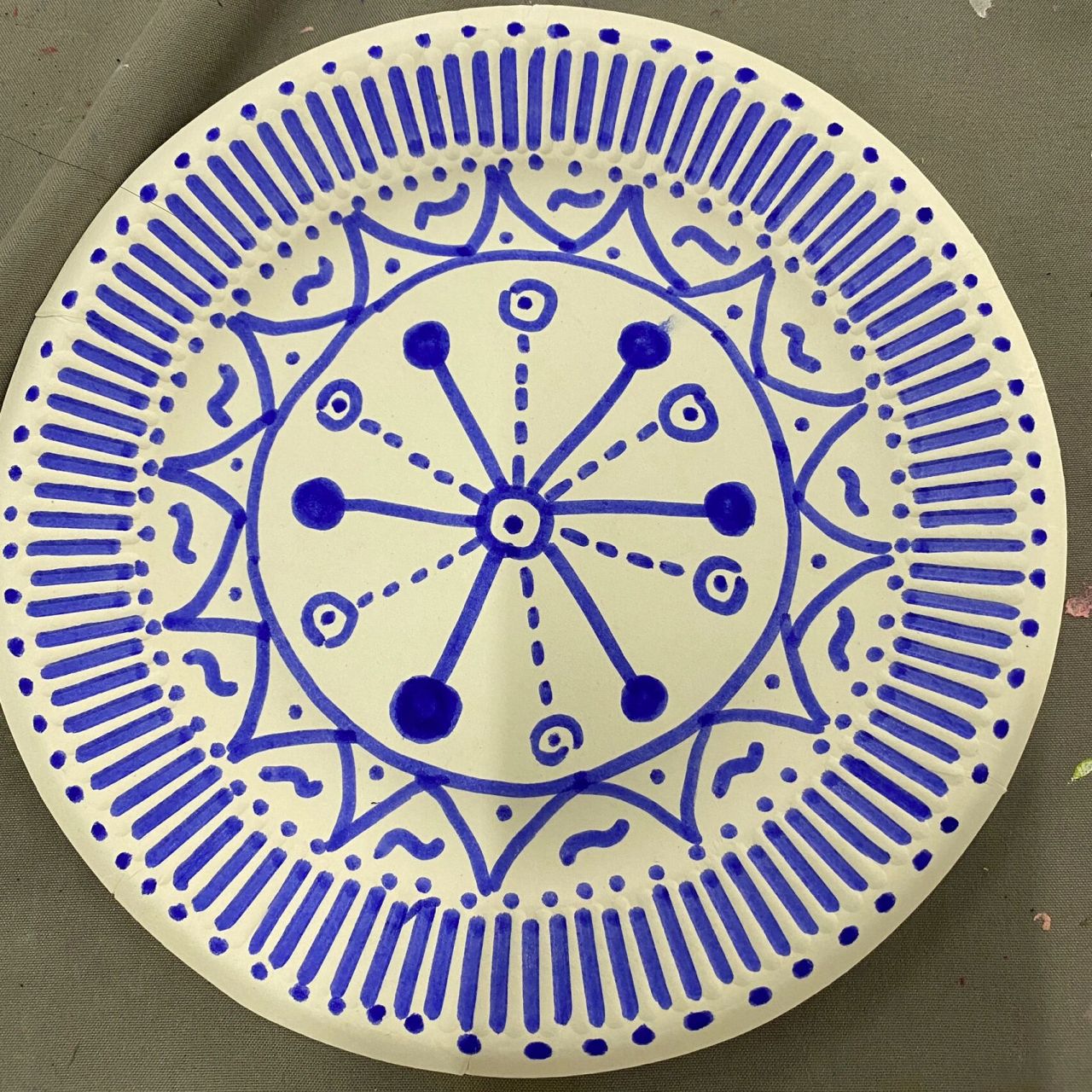 幼儿园盘子画/青花瓷 天青色等烟雨而我在等你96 实习的一些小碎片