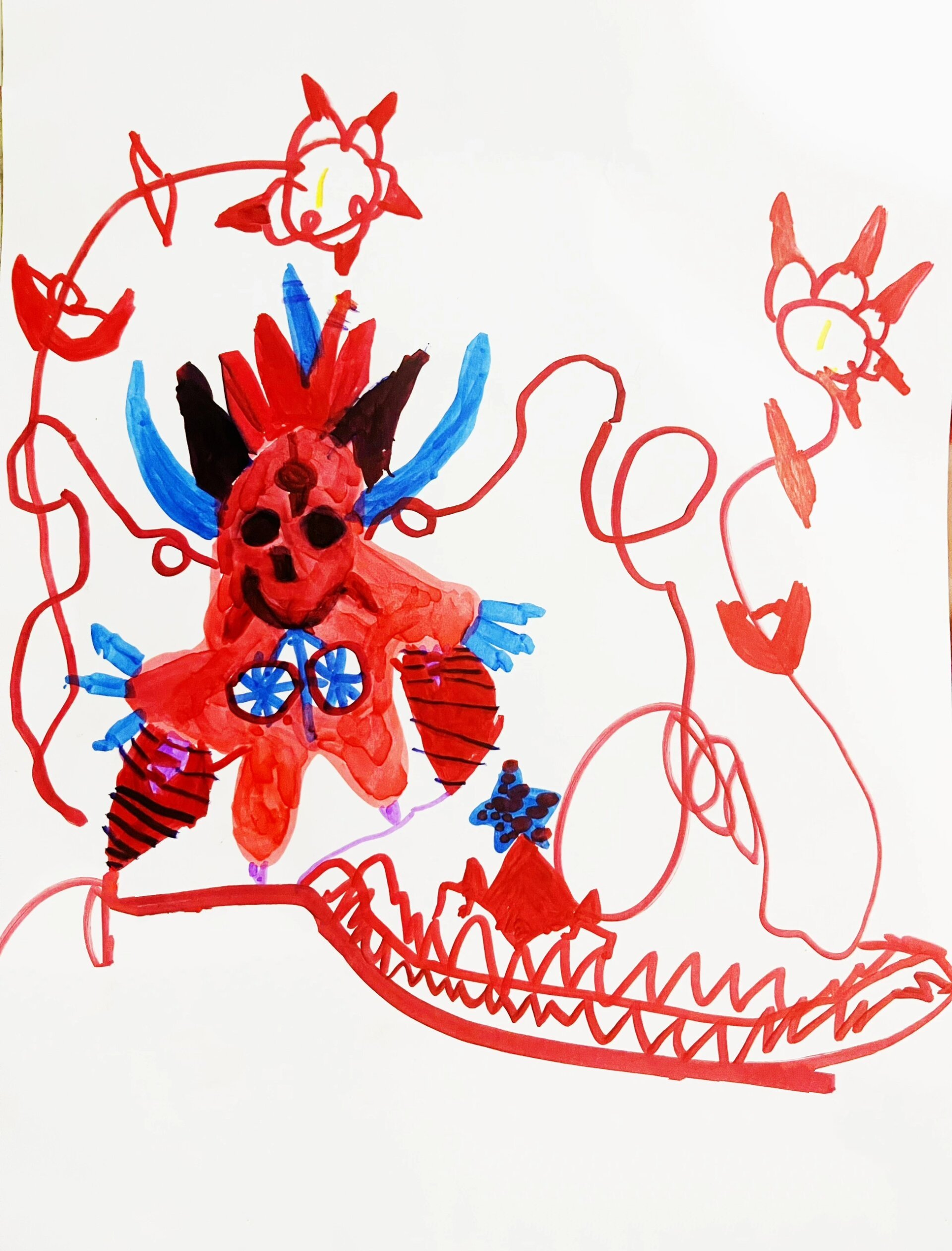 小班孩子的随手涂鸦