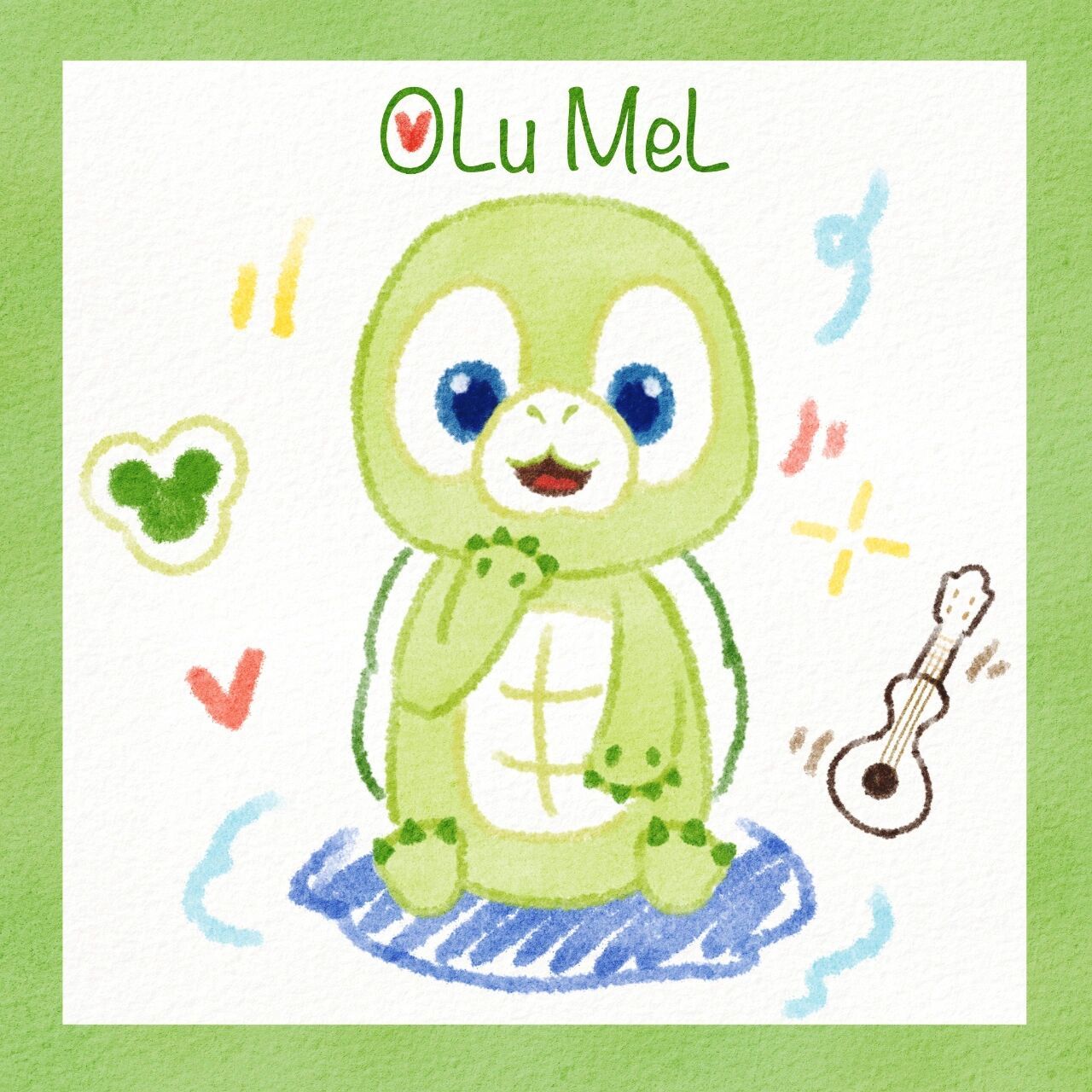 原创插画|全世界最可爱的小乌龟奥乐米拉 七宝里第一个画的就是olu,谁