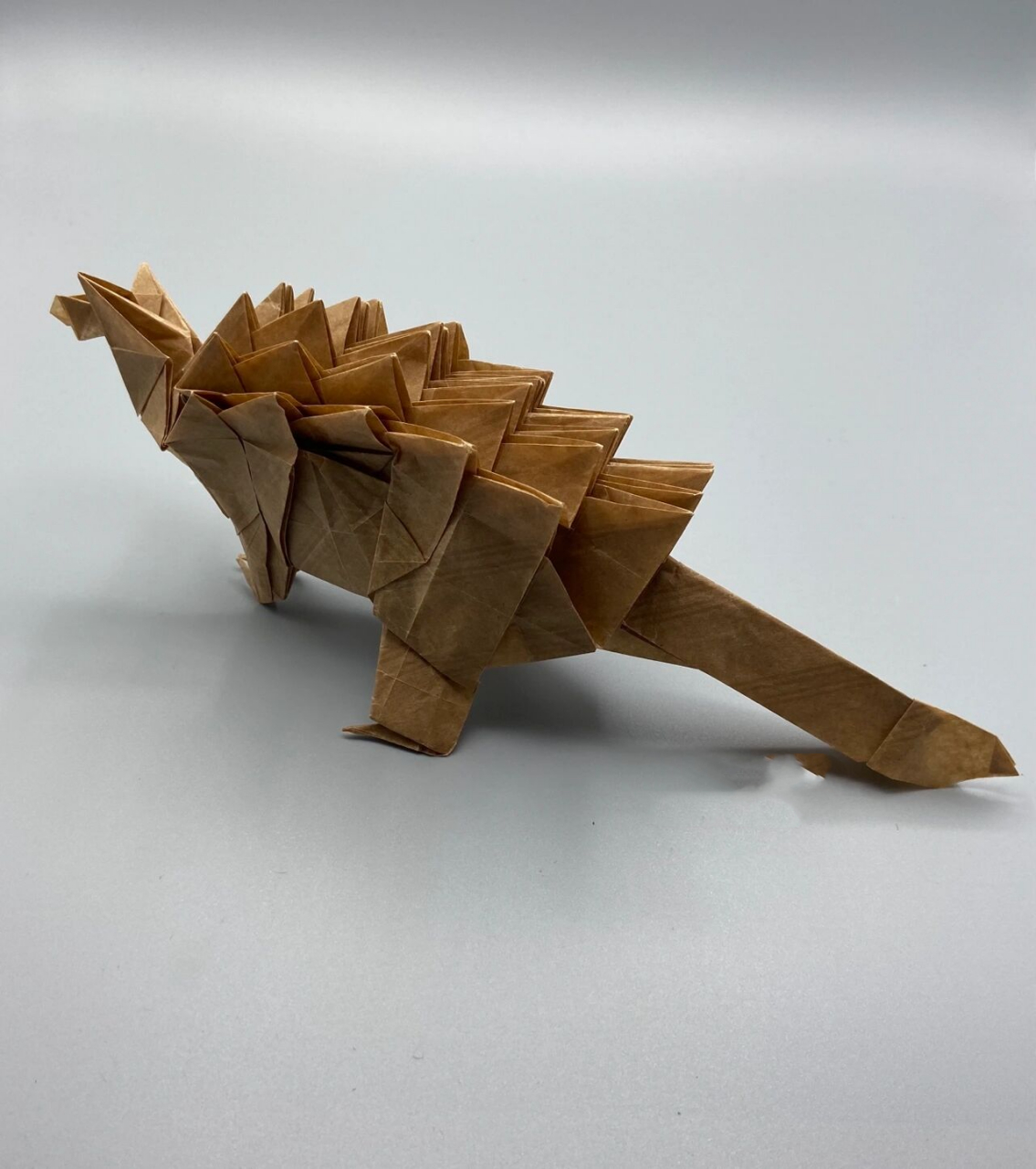 折纸|甲龙 ankylosaurus 设计:tetsuya gotani 手工:胃痛小圆 规格:50