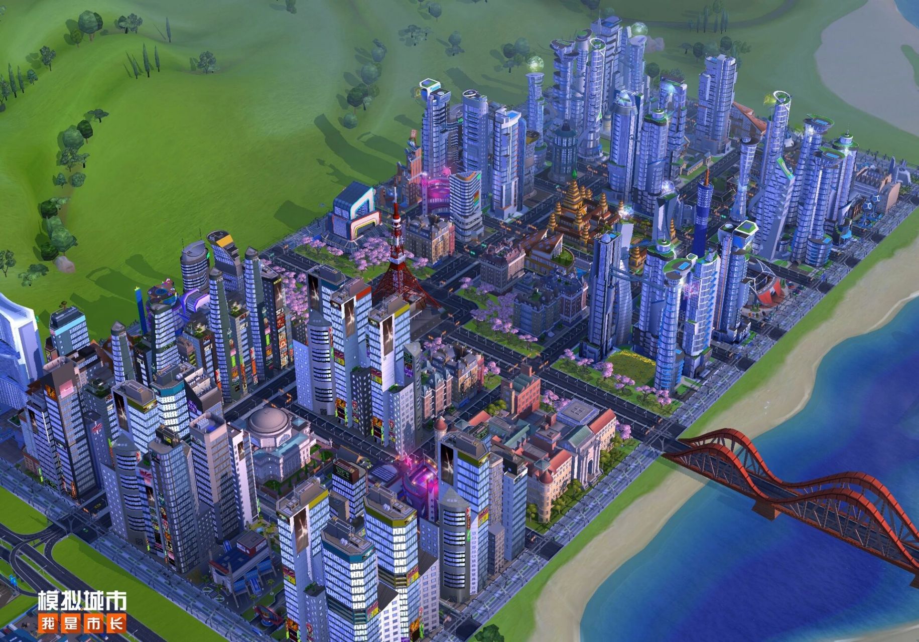 模拟城市平面图图片