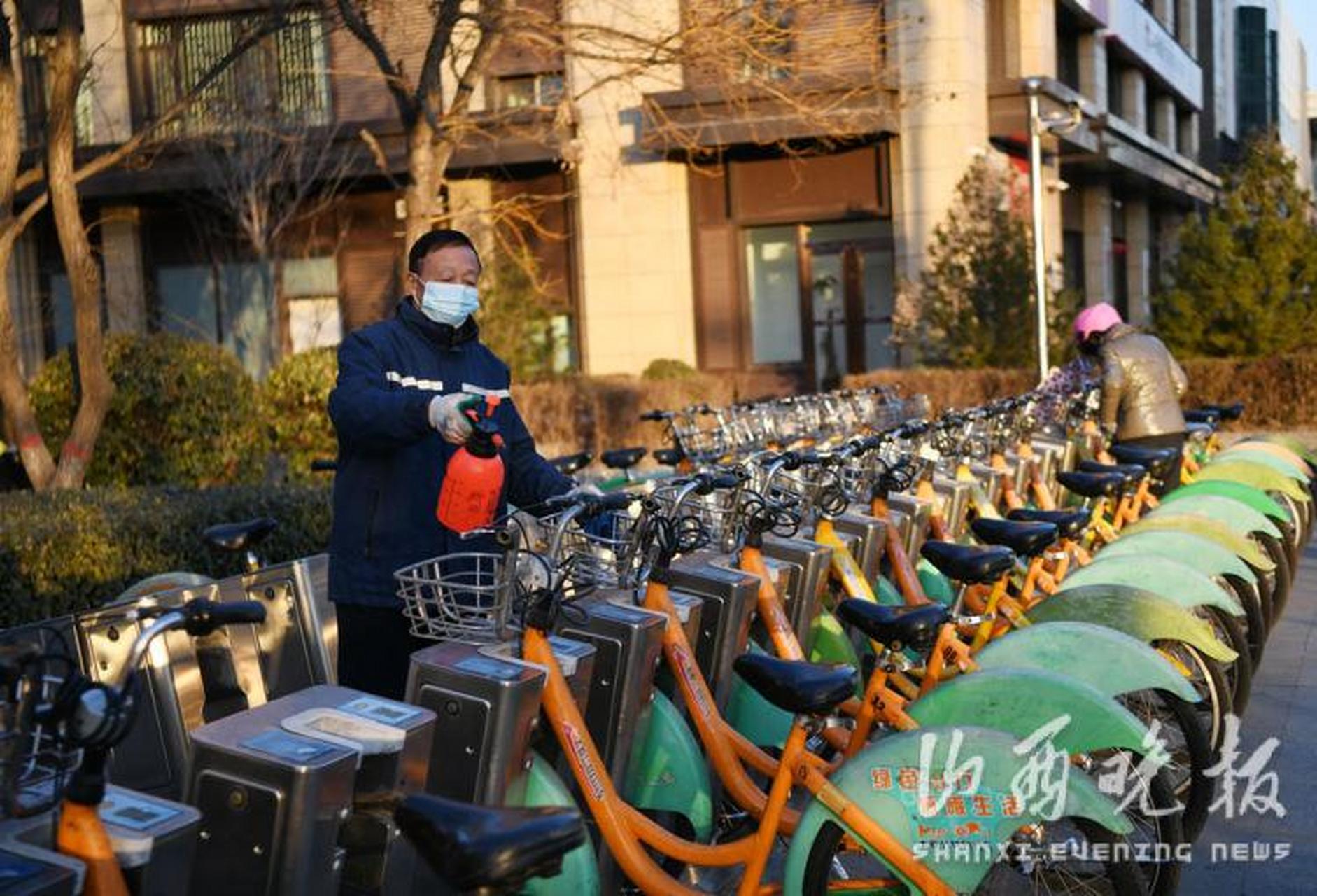 太原公共自行车站点图片