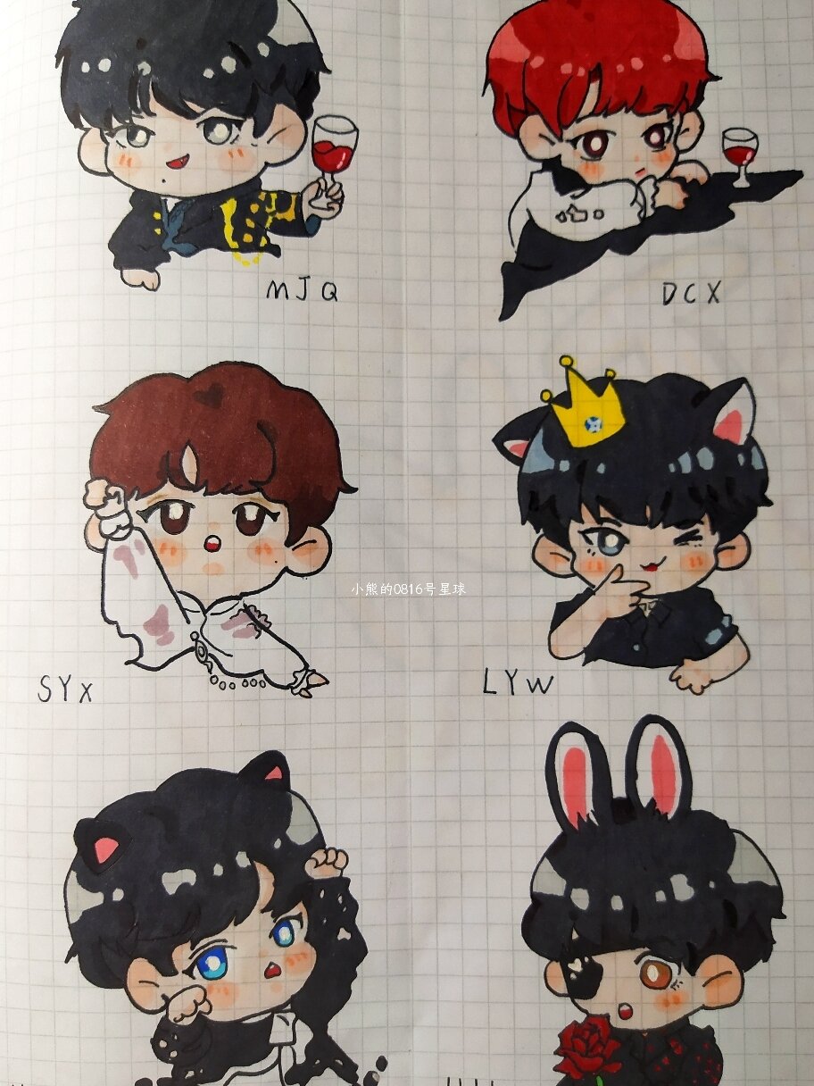 手绘版小炸tnt时代少年团 抱歉抱歉上一条笔记我忘发小张张的了删了