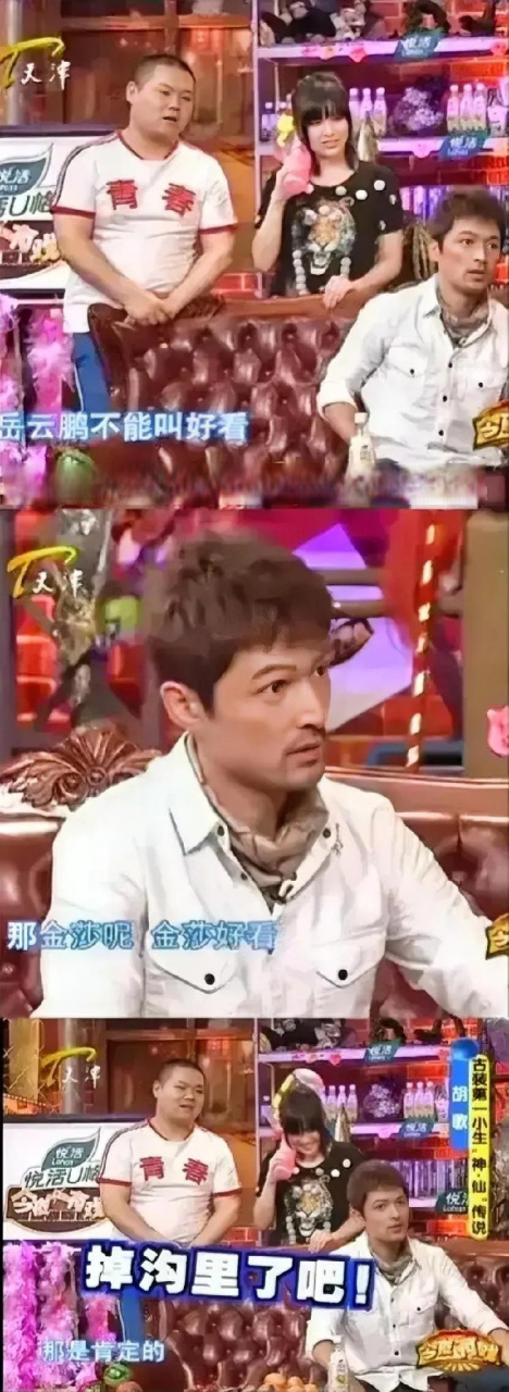 一次节目上,郭德纲问胡歌:"现在岳云鹏和金莎站一起,你觉得谁好看?