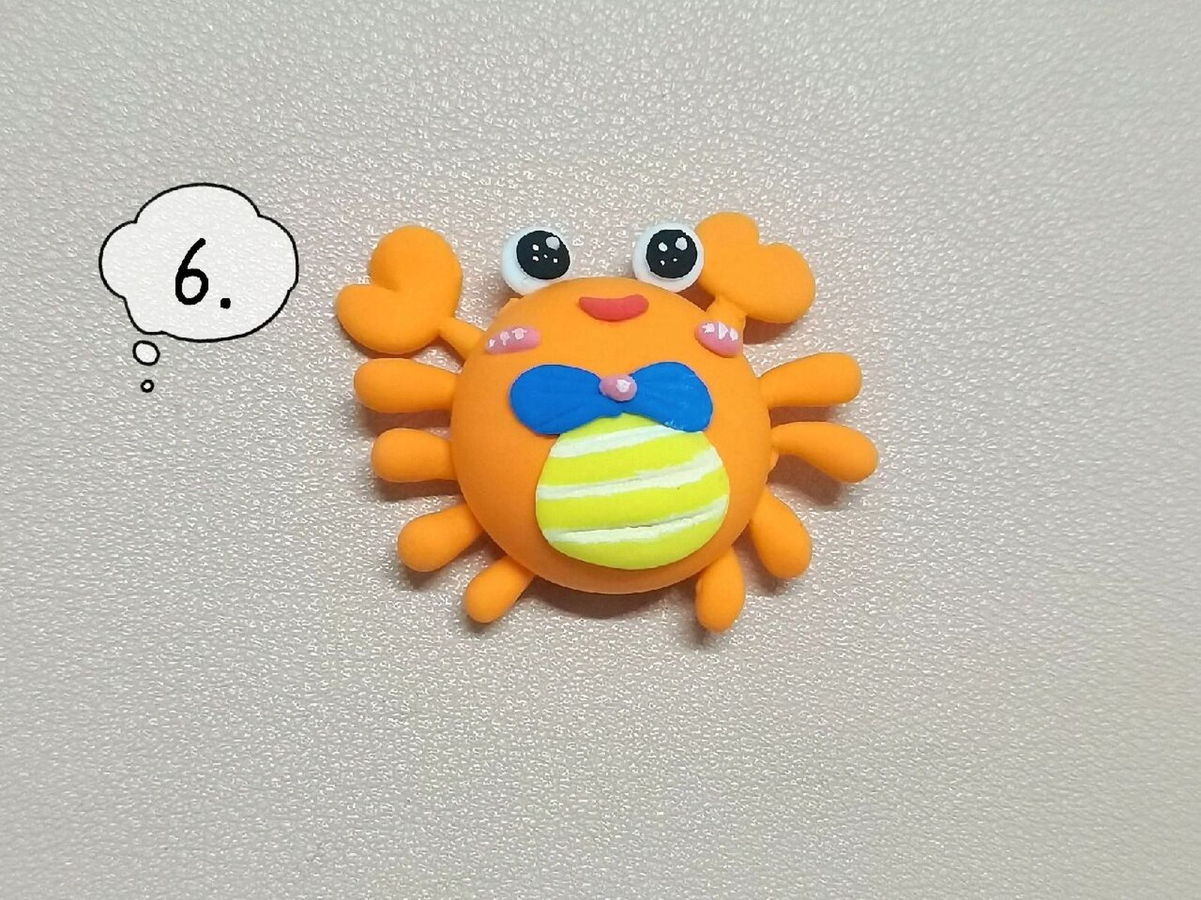 粘土|保姆级教程来喽—小螃蟹   #   	 今天是可爱的小螃蟹