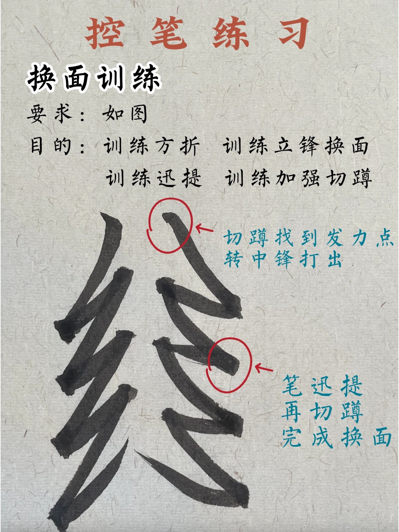 书法干货‖初学者零基础毛笔控笔训练详解 96对于初学者来说,练好