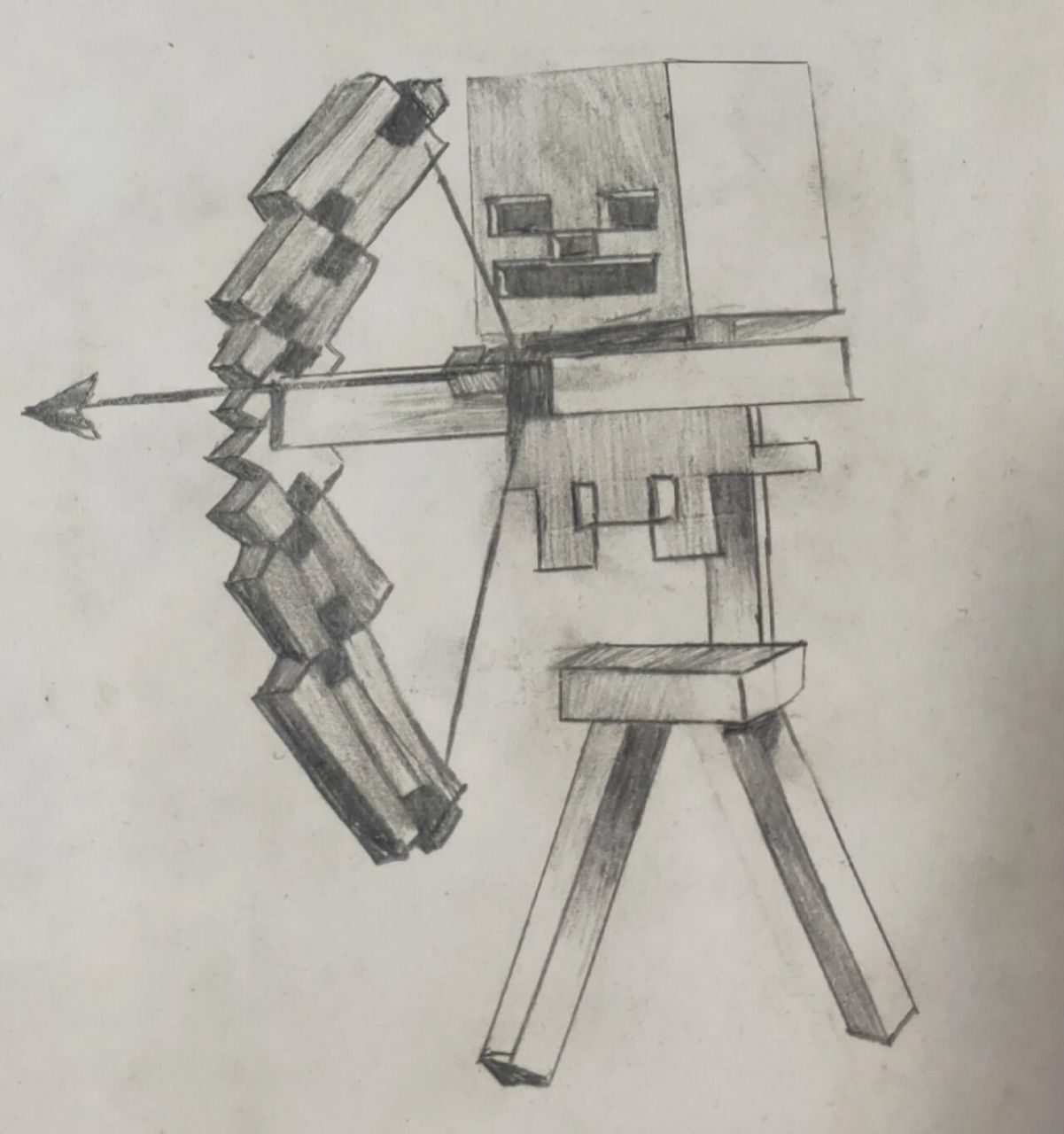 我的世界绘画 骷髅