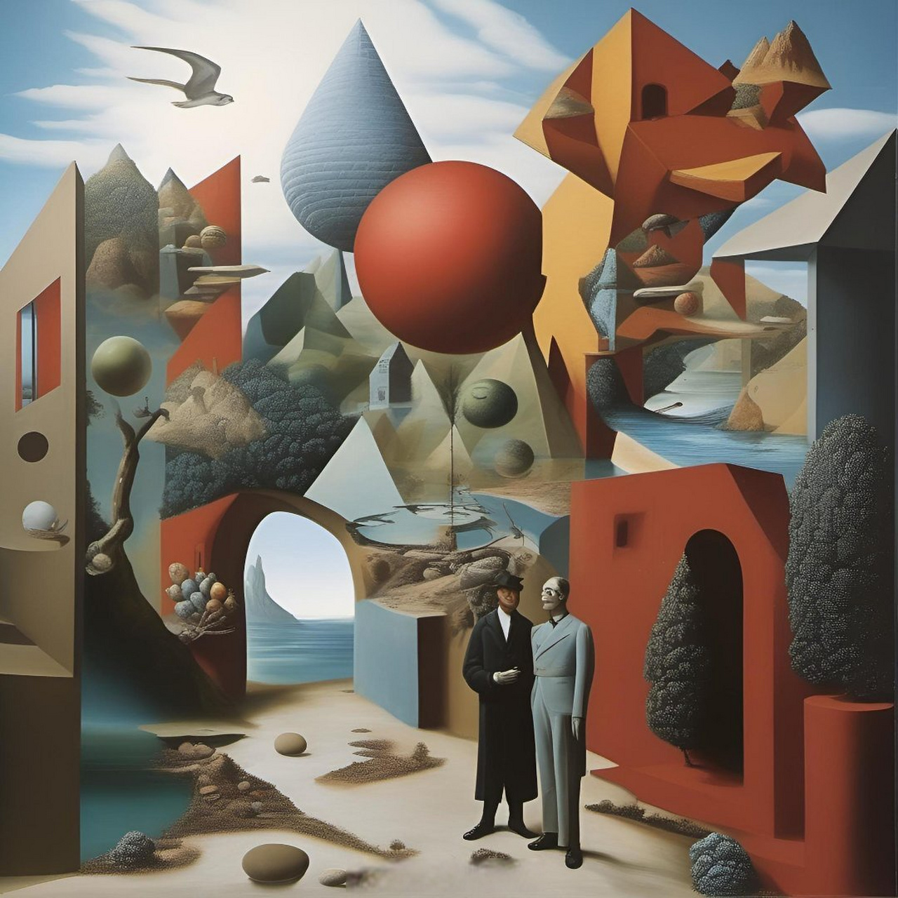 【四明斋艺术苑】ai超现实主义风格《抽象世界的迷人之旅》   (使用