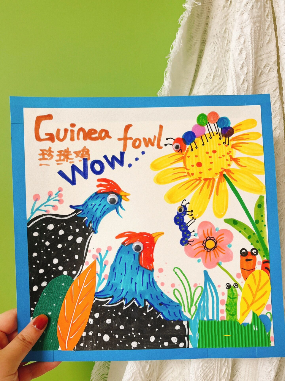 第50集珍珠鸡儿童画 珍珠鸡创意美术儿童画