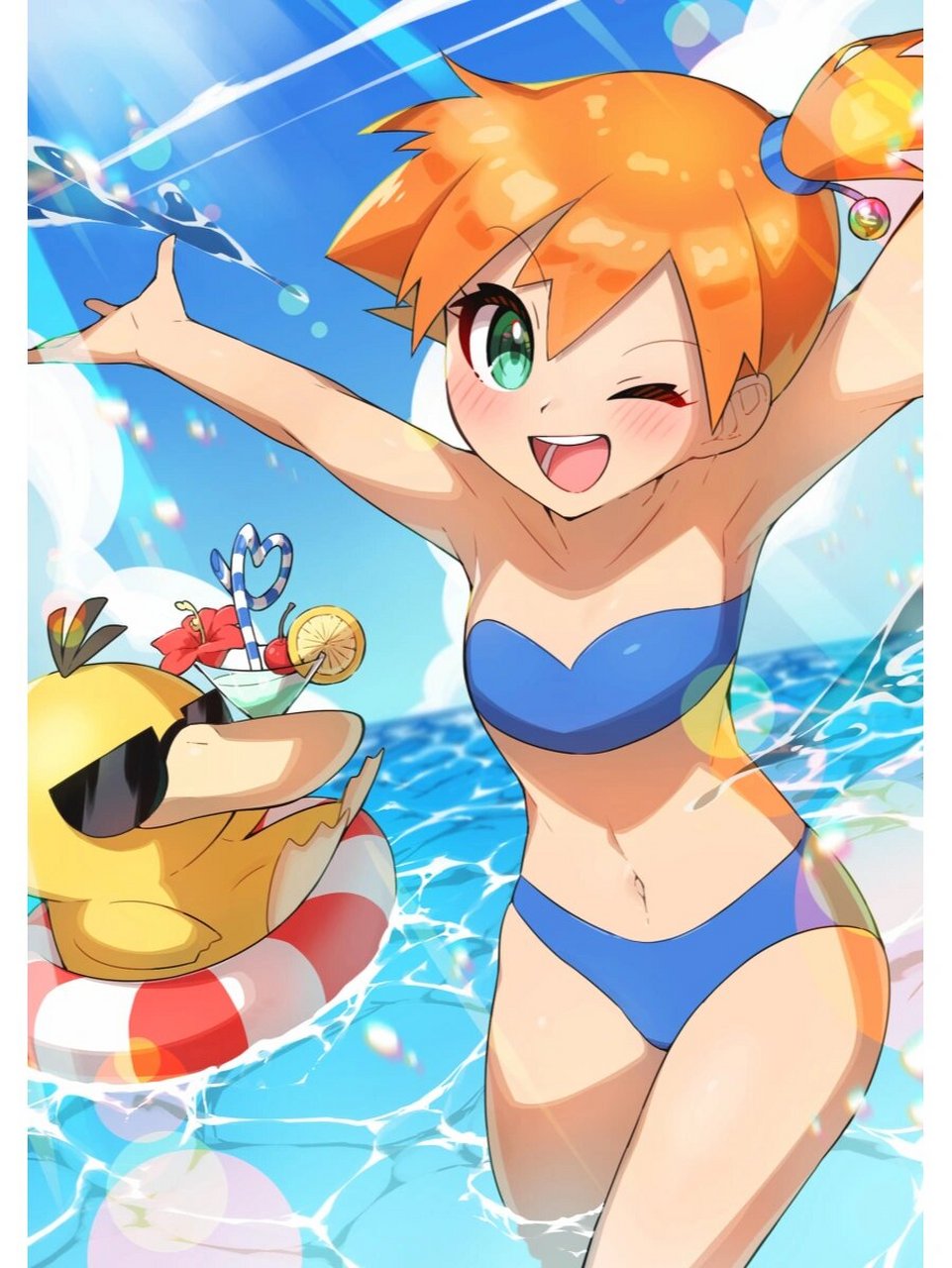 夏日泳装 宝可梦 女主角们 画师名,タイサ