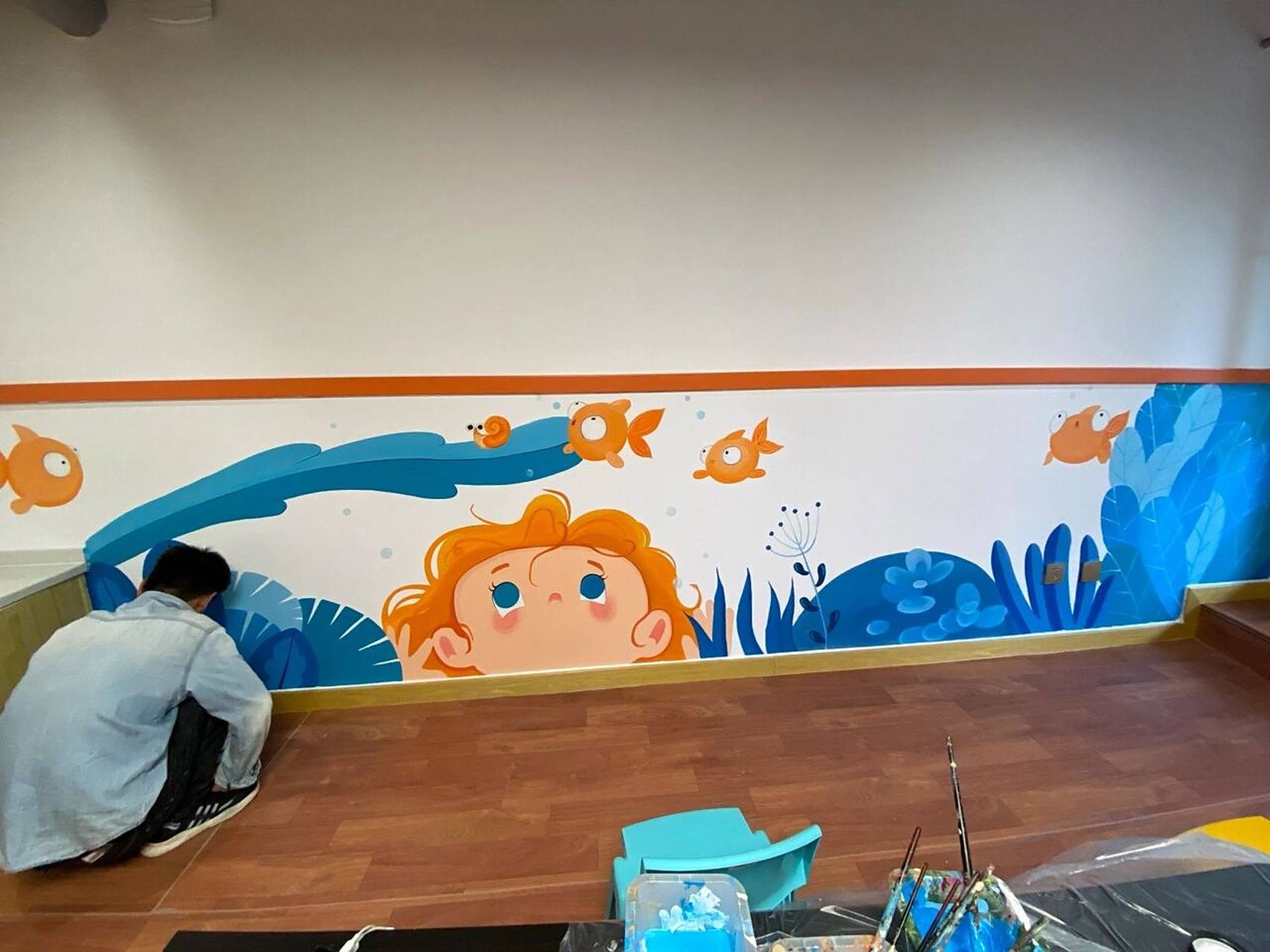 墙体彩绘|你们要的幼儿园彩绘案例来喽～ 幼儿园这样画大家都很喜欢
