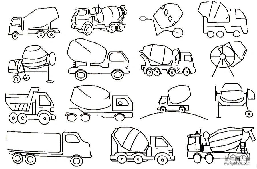 工程车简笔画打发时间,让孩子安静坐下 家里宝宝视车如命,为了不一直