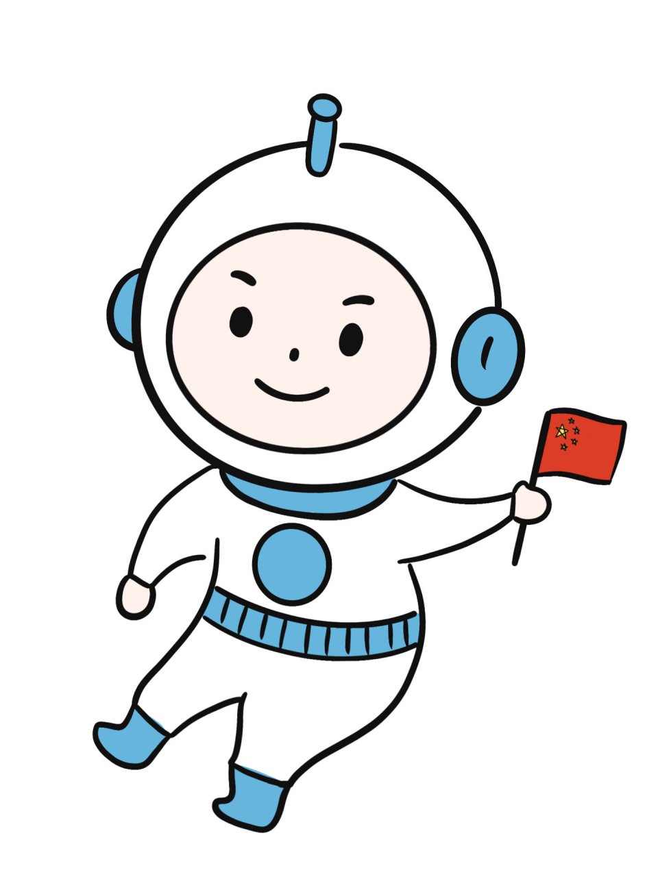 简笔画教程分享 宇航员