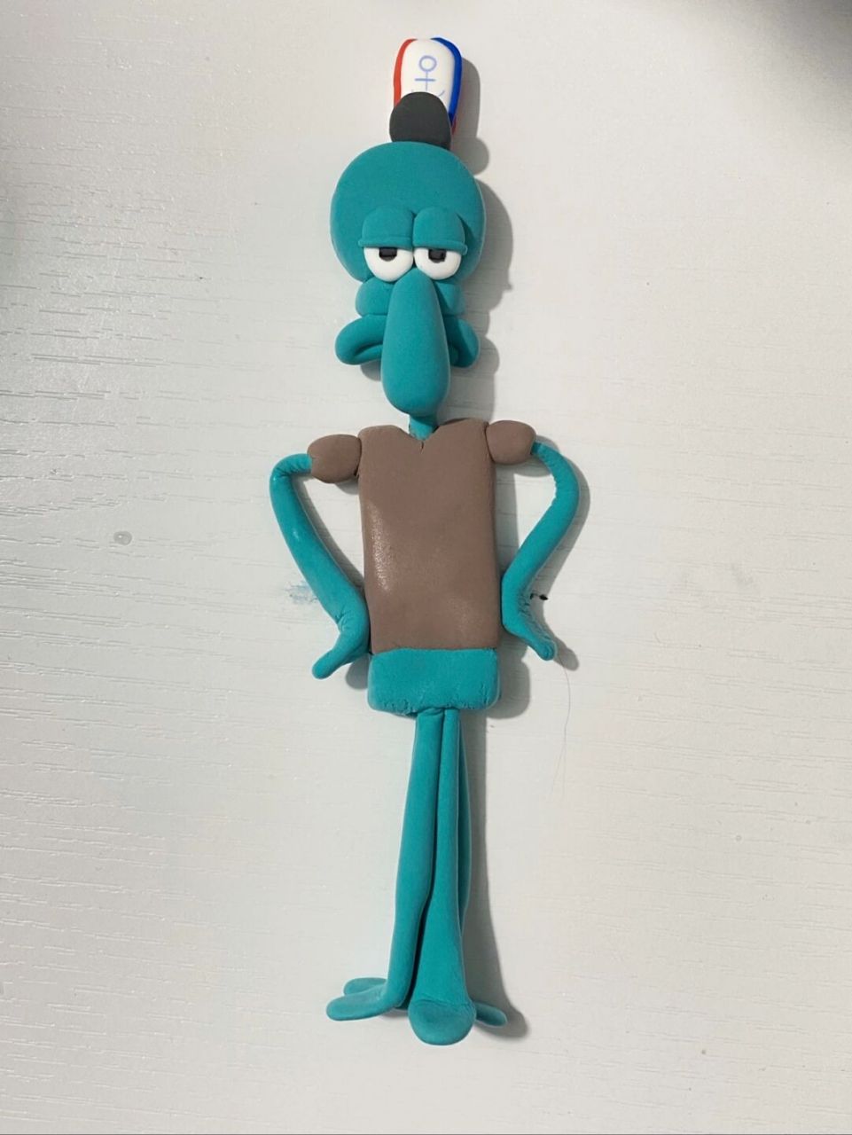 海绵宝宝-章鱼哥粘土冰箱贴教程 宇宙超级无敌详细的一个教程[馋嘴]