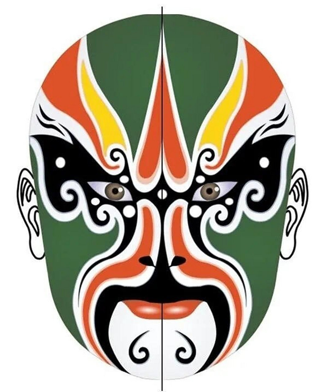 脸谱绘画 脸谱,是中国传统戏曲演员脸上的绘画,用于舞台演出时的化妆