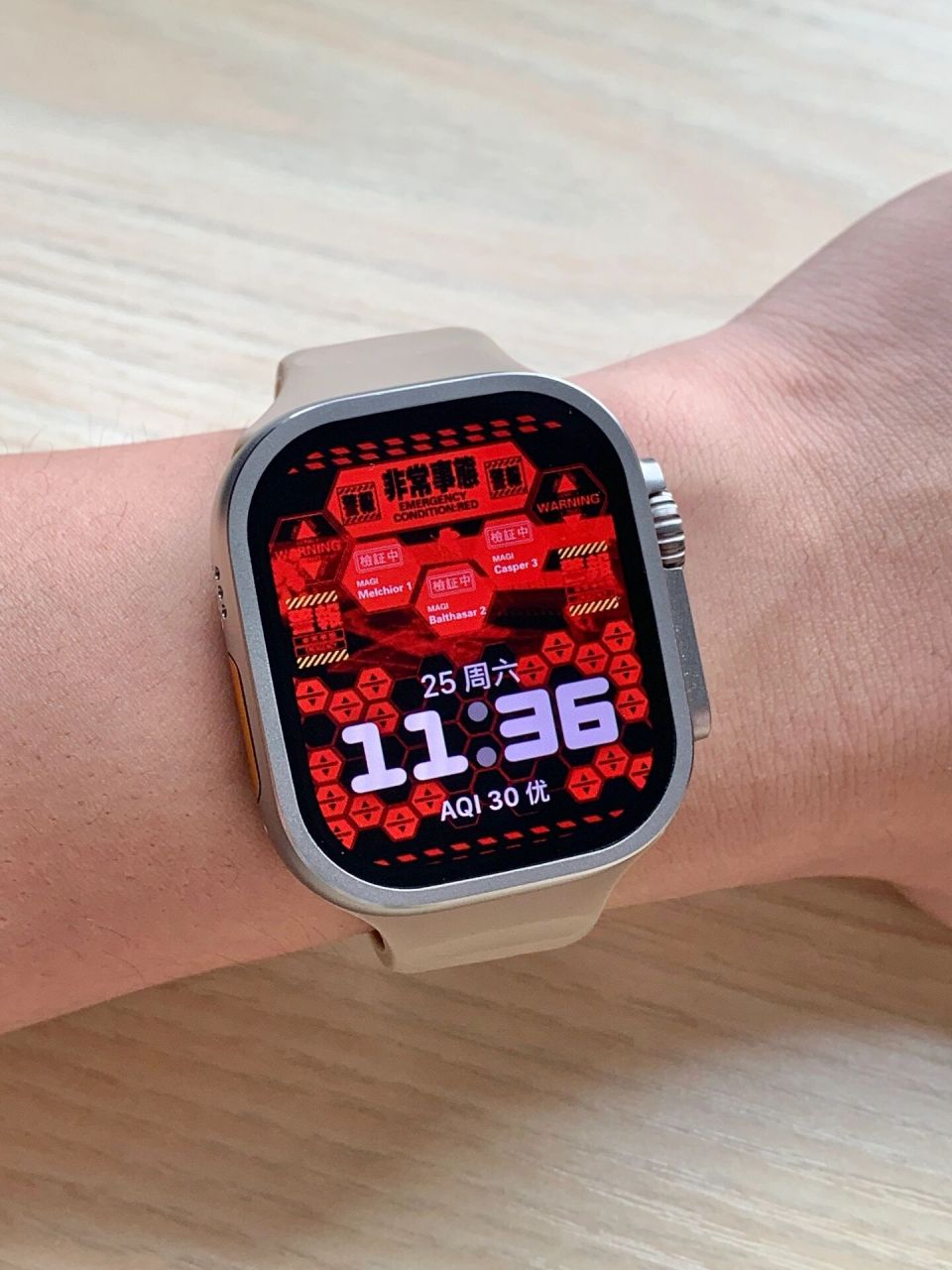 再来一个eva的apple watch表盘壁纸 看大家喜欢,昨晚又修了一张,设置