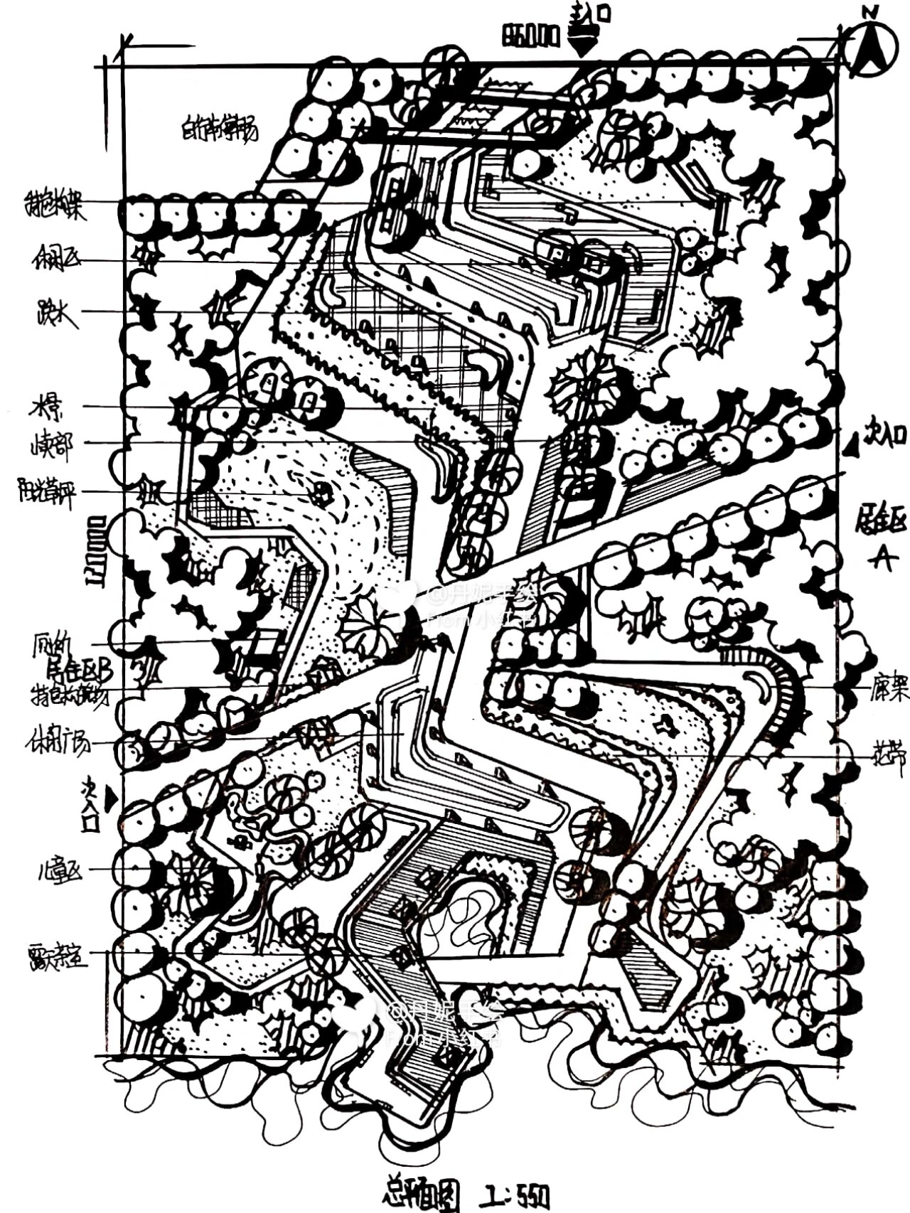 翠湖公园 平面设计图图片