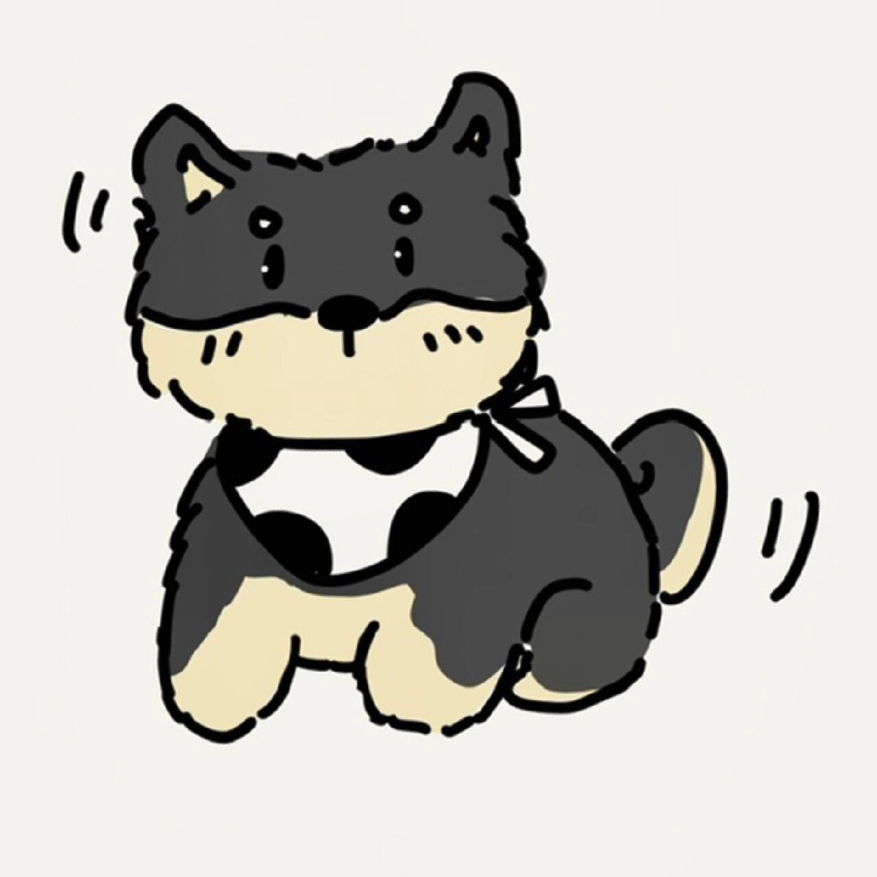 每天画一种小动物|狗狗系列15|中华田园犬 好爱咱中华田园犬0606