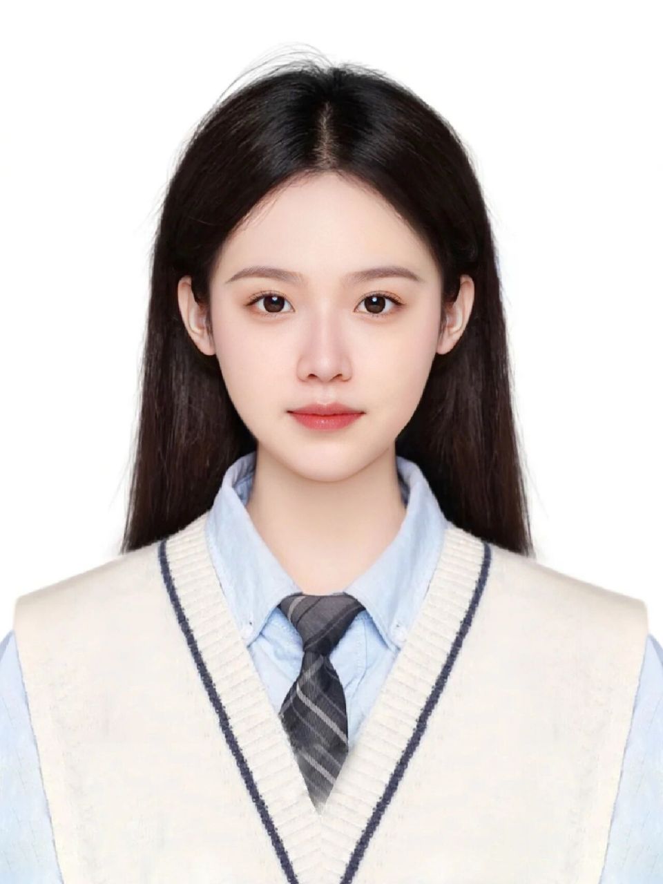 青春无敌靓丽美少女证件照你心动了吗 真的巨巨巨好看