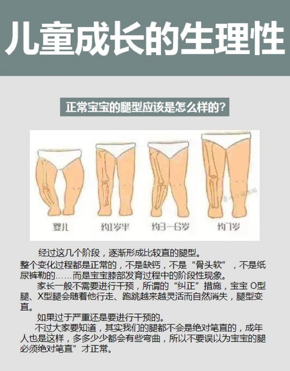 正常宝宝腿型应该是什么样的呢