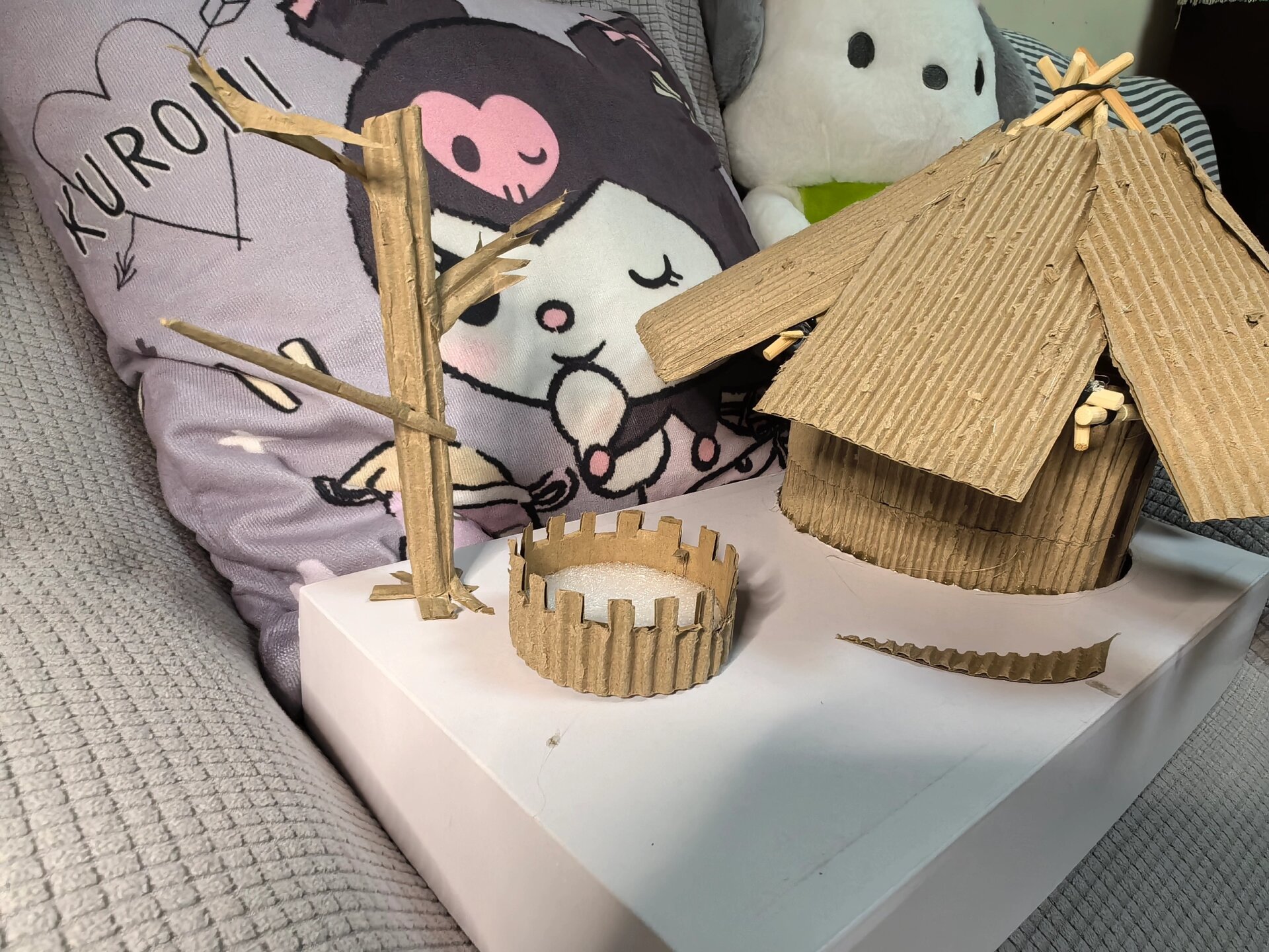 半坡人半地穴式房屋手工