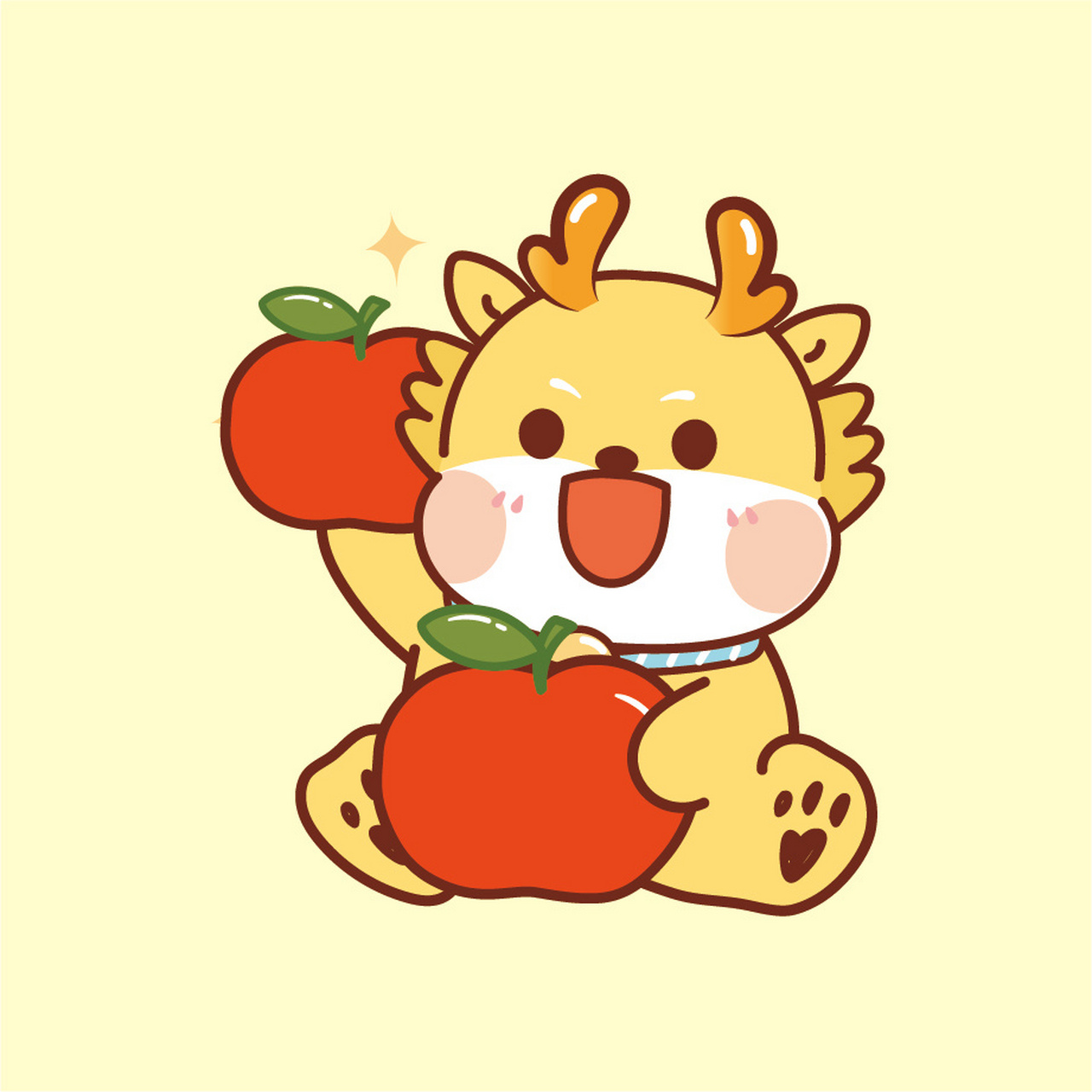 小飞龙ip卡通形象平安喜乐龙宝宝来啦头像 小飞龙ip卡通形象,治愈系ip