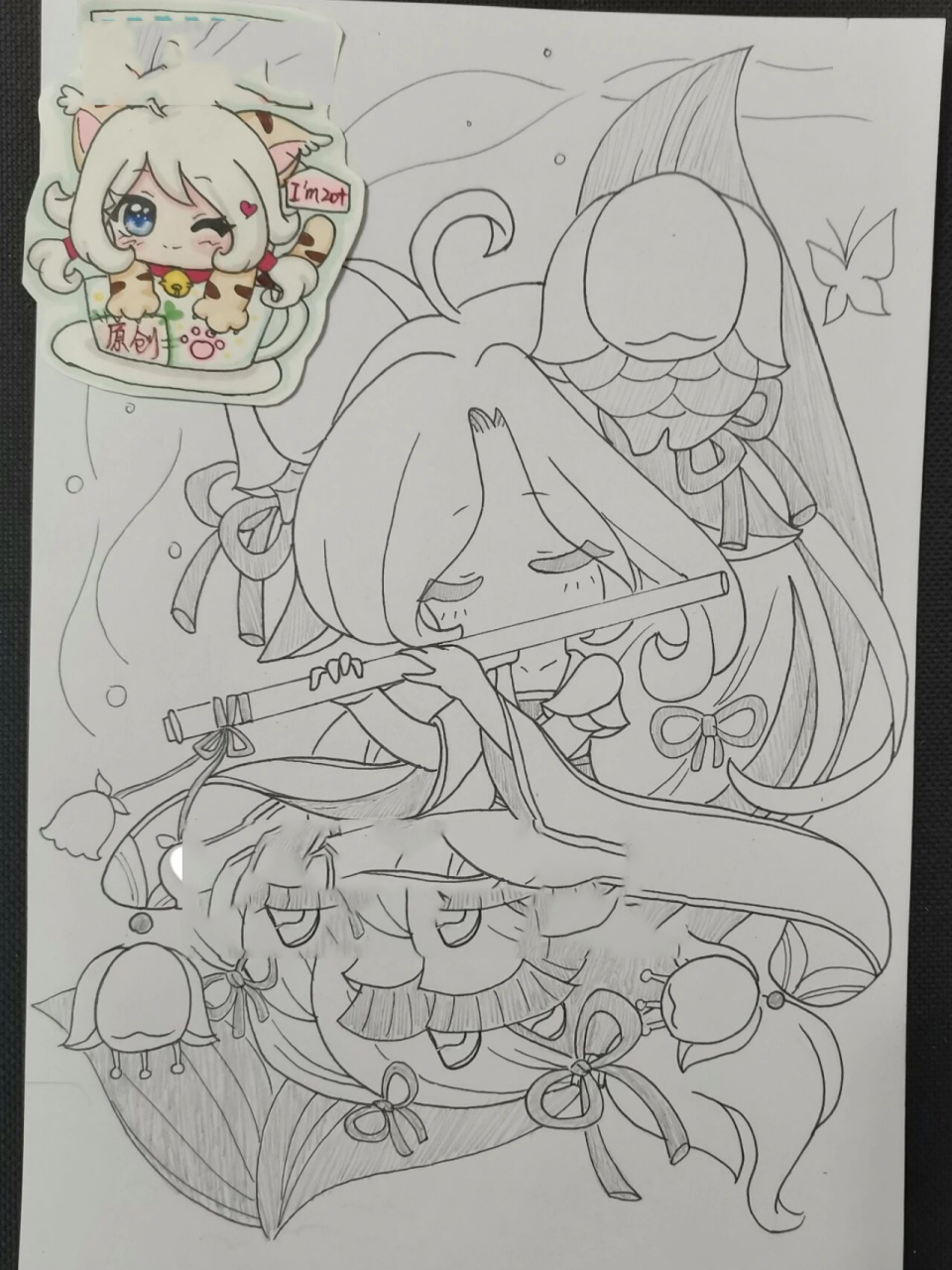 十二星座天蝎座原创手绘动漫简笔画画的日常 原创(第10幅) 十二星座