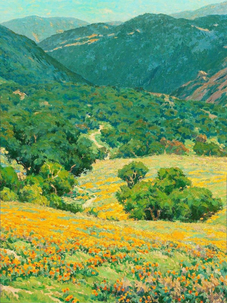 雷德蒙( granville redmond,1871年-1935年)美国色调主义和加利福尼亚