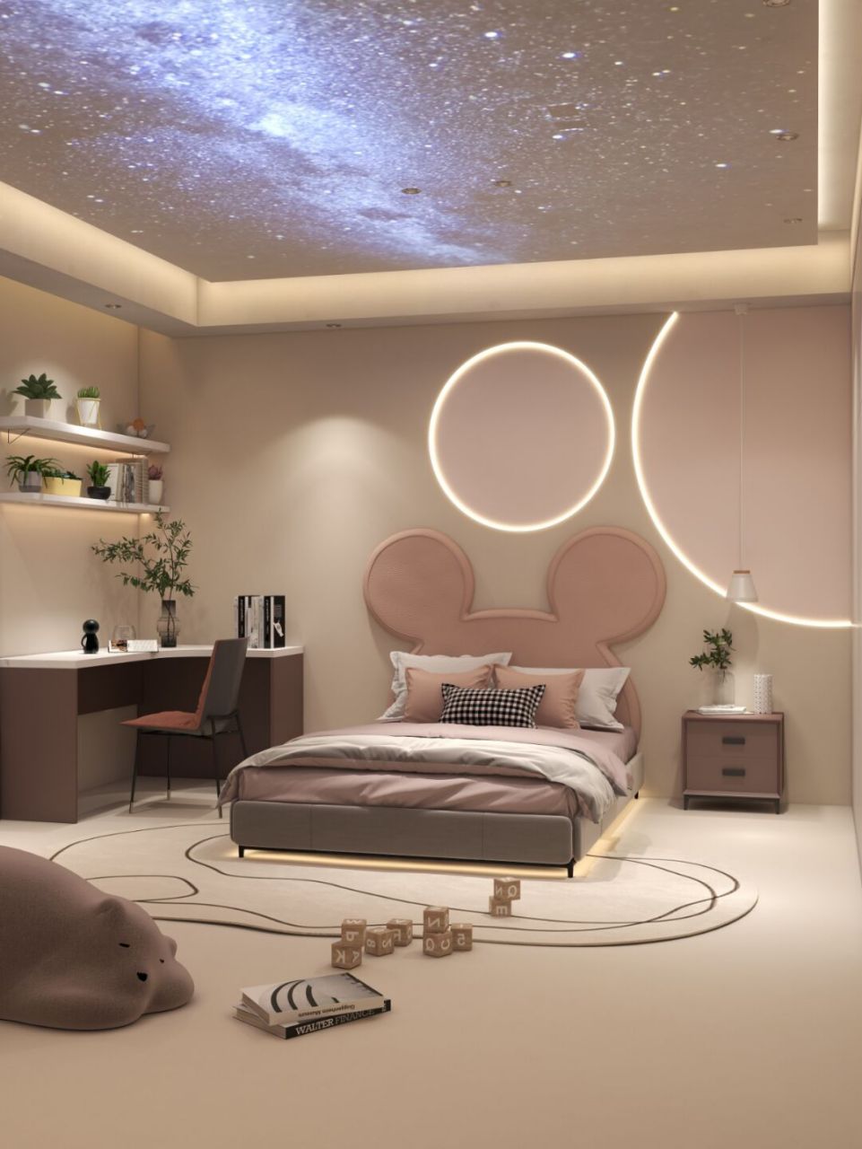 无主灯设计的儿童房星空顶,你爱了吗?