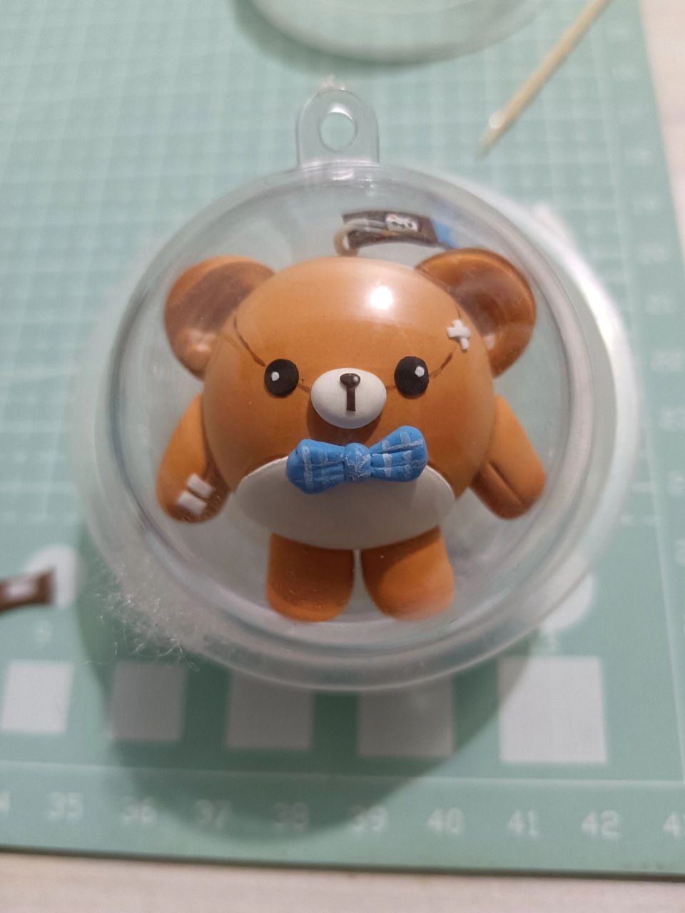 蛋仔派对仔仔熊制作过程图 它好可爱,制作过程有一张图片好像摩尔庄园