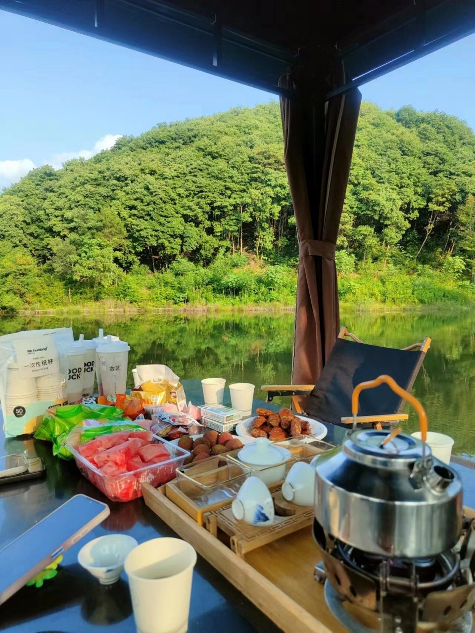 绍兴小众野餐露营地 这里设备很全 烧烤 火锅 吃饭都有 (吃饭要提前