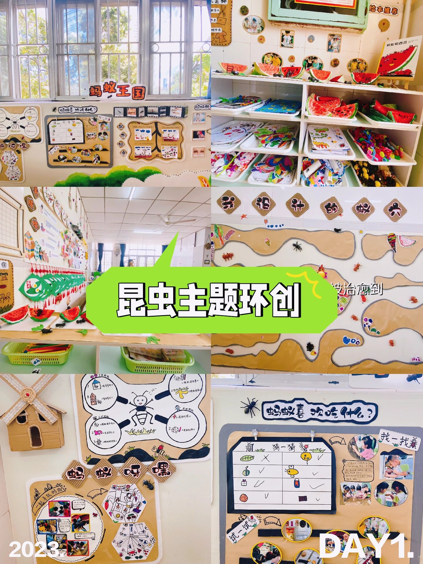 幼儿园昆虫主题环创
