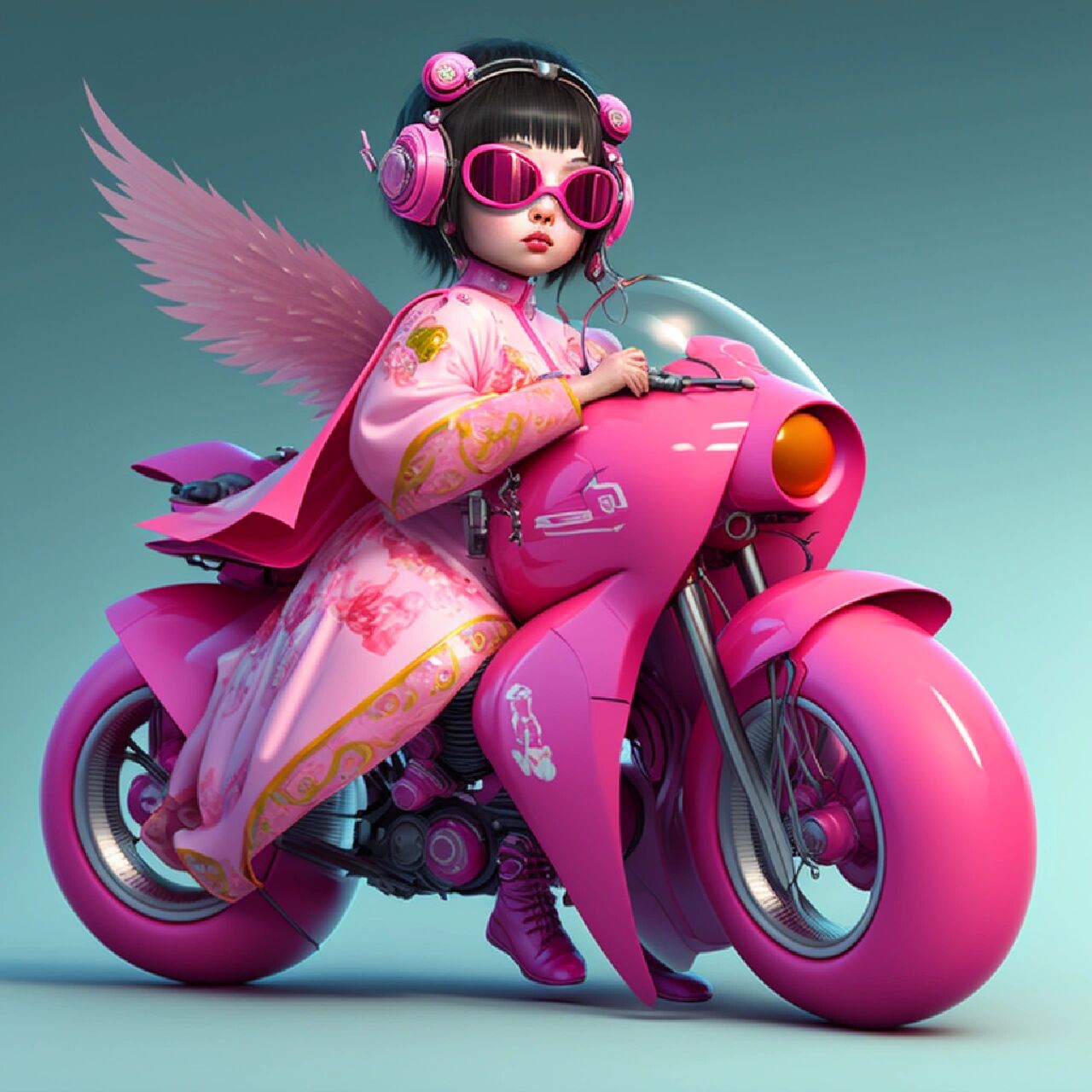 呆萌霸气机车女孩 今日份小可爱.带回家