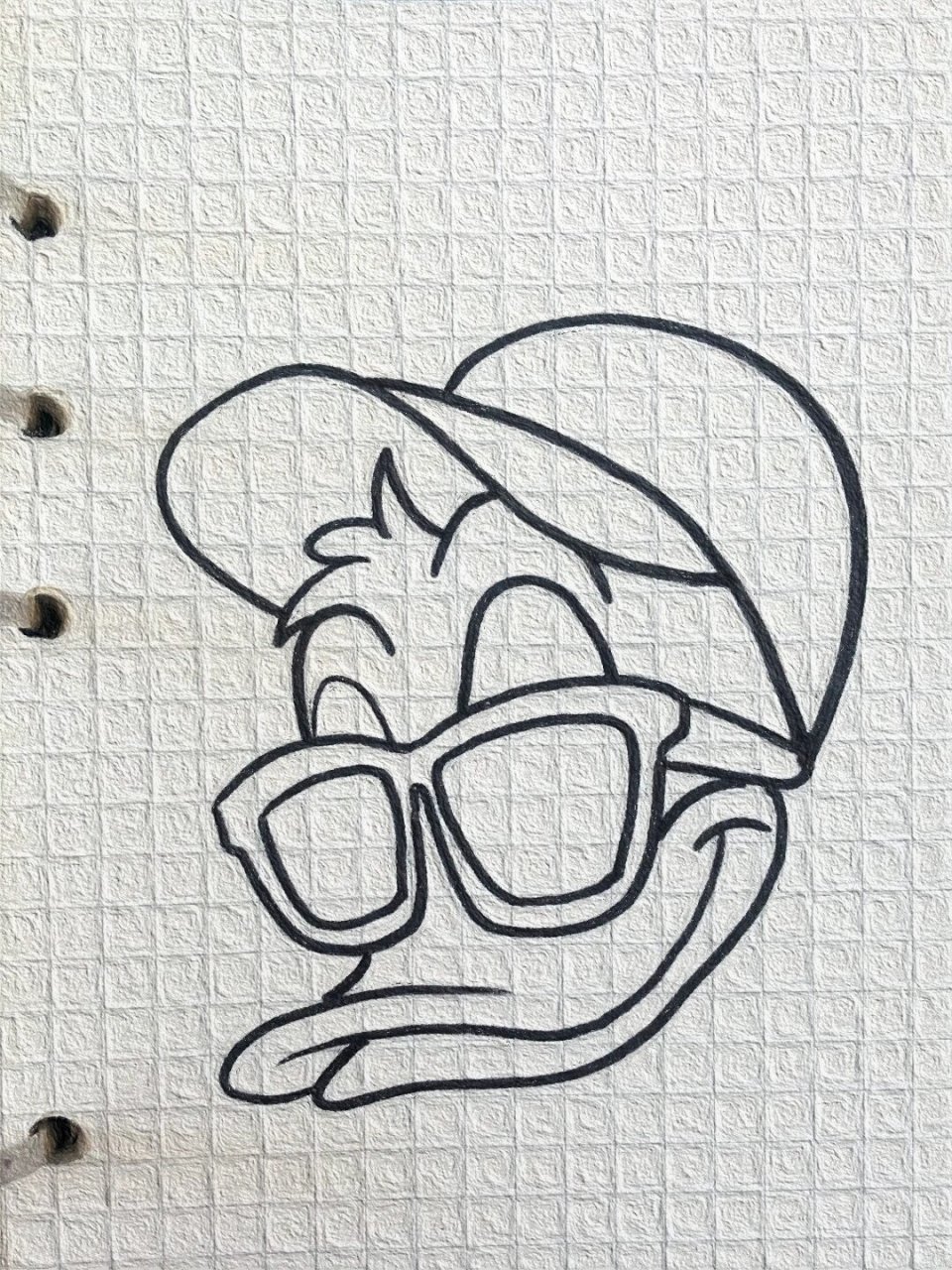 可爱简笔画分享(469)|唐老鸭| 可爱简笔画教程分享(附过程)