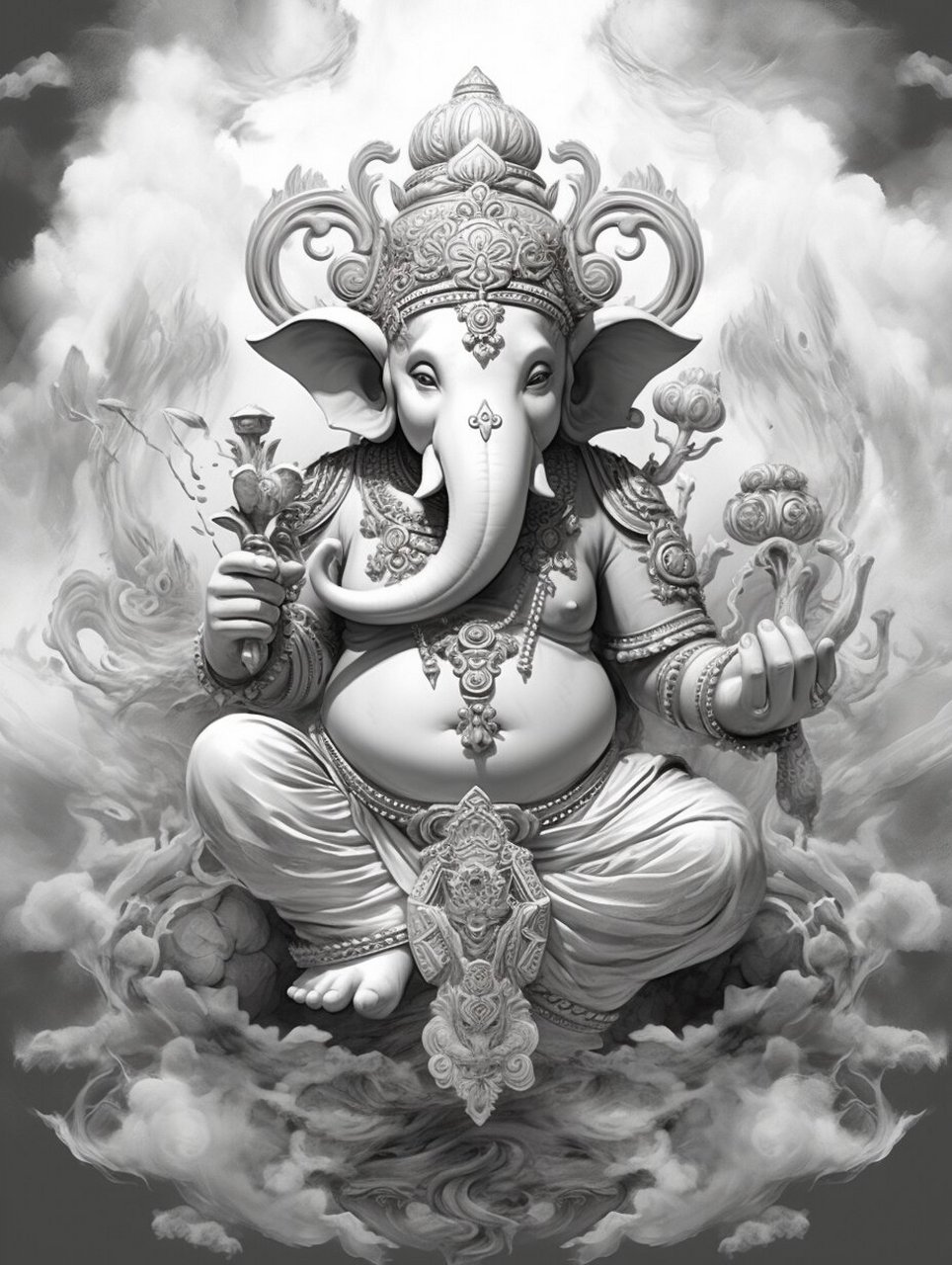 ai纹身素材--象神