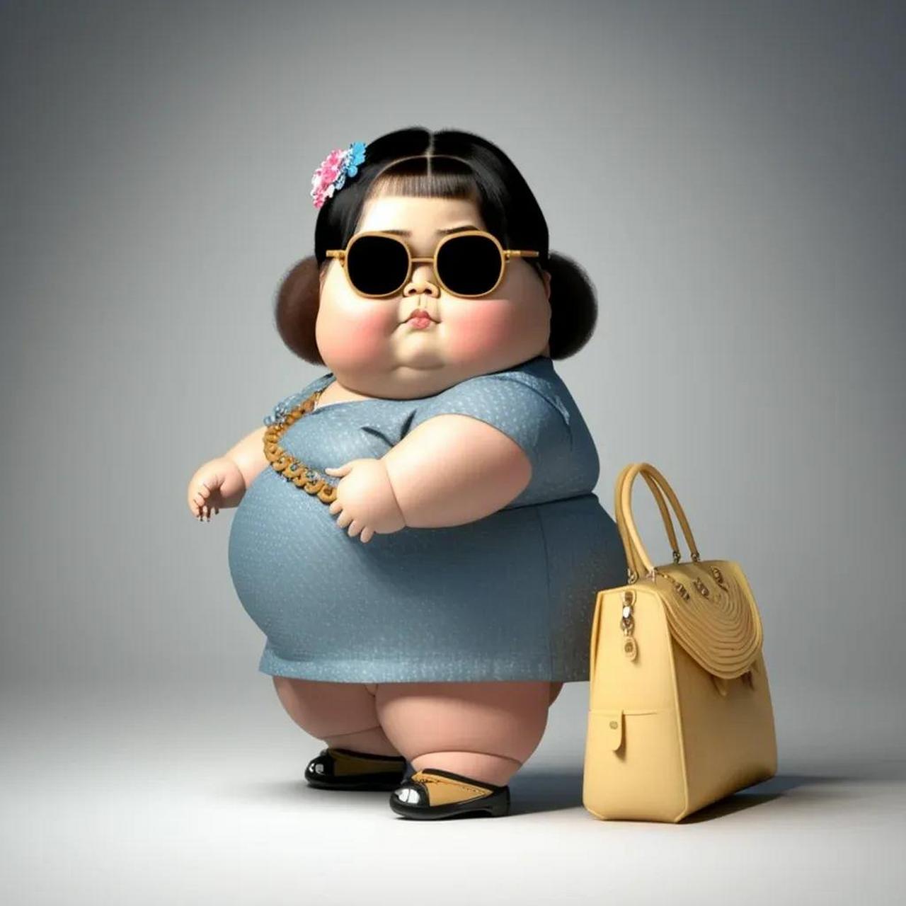 微胖女孩头像集锦,拿走不谢微胖02