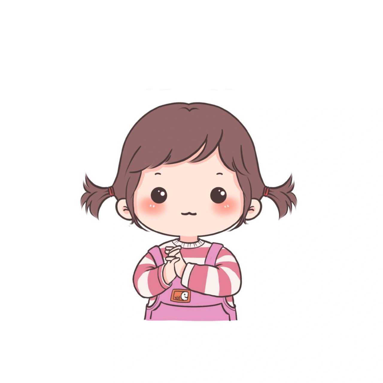 可爱卡通q版人物 天生可爱,古灵精怪05 记得给生活比个耶7015