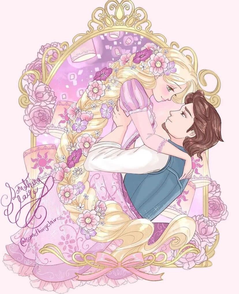 绝美disney公主王子cp卡通美图