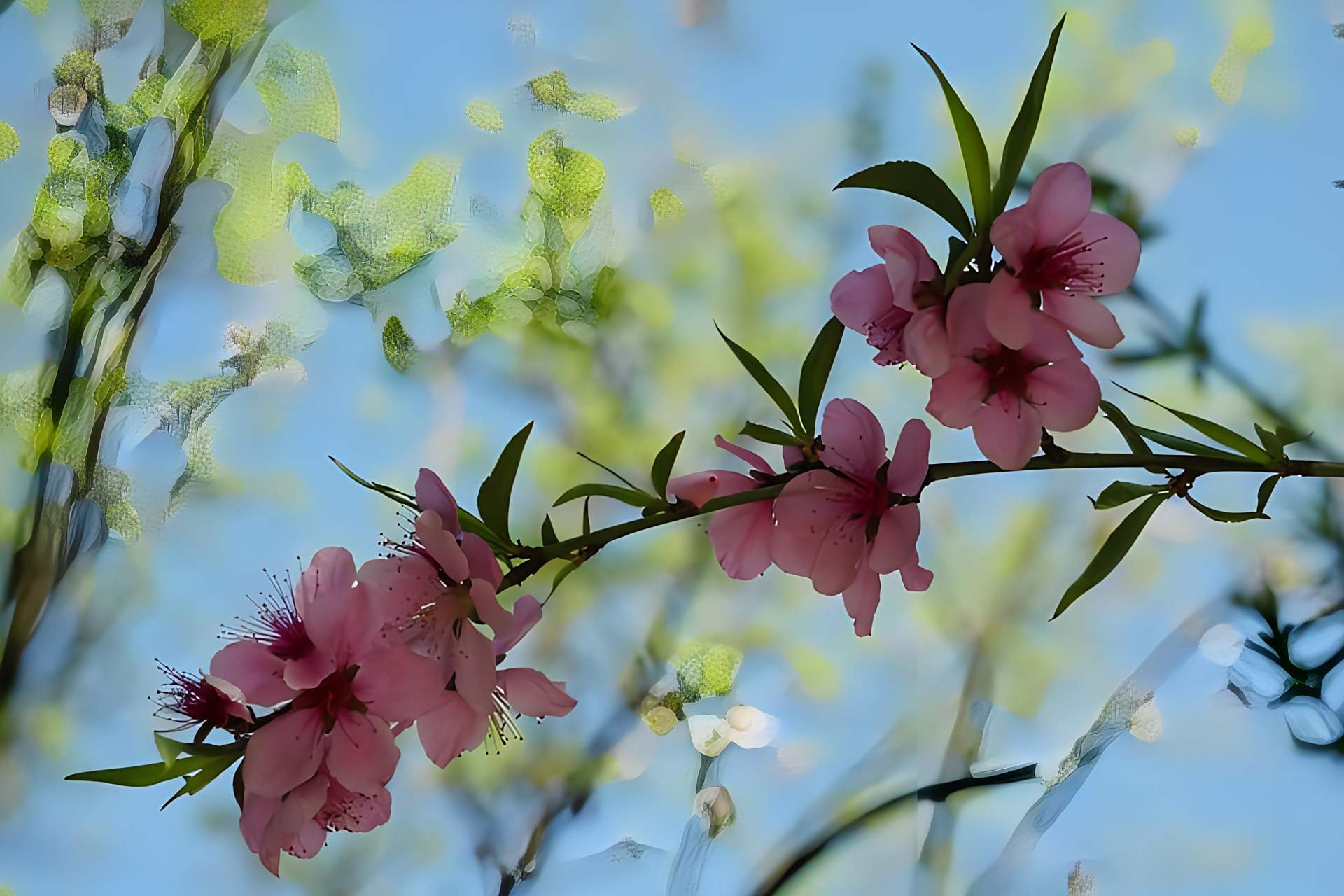 三月桃花图片02风景 94桃花朵朵开,三月美景来!