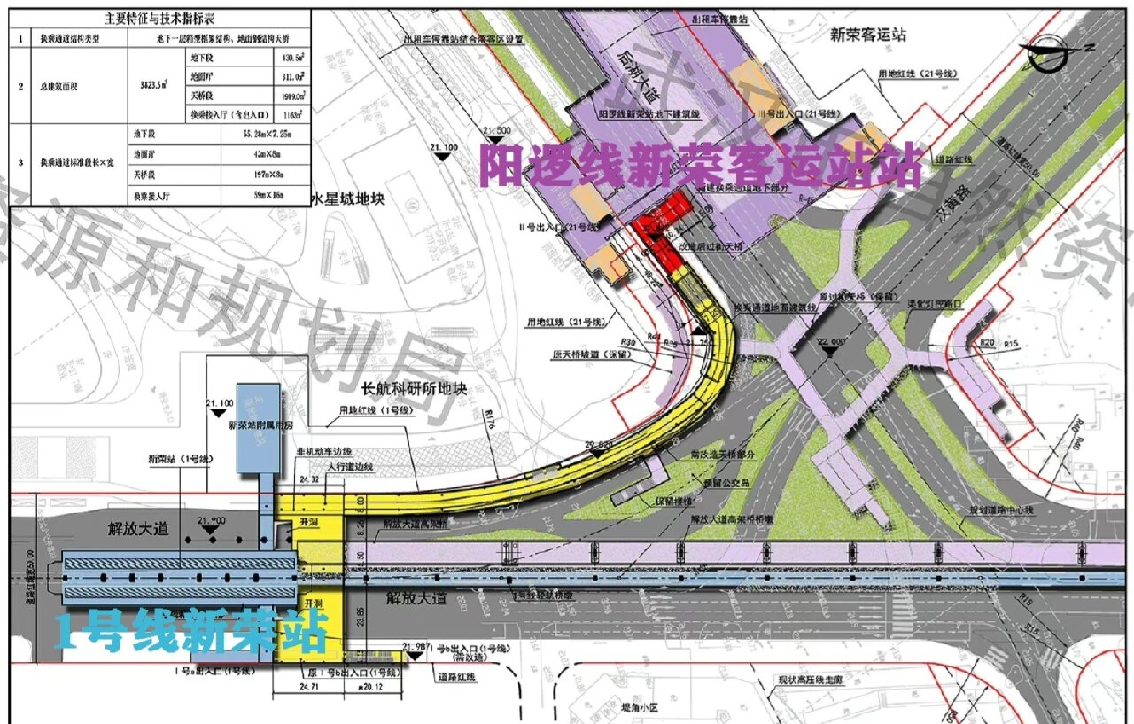 武汉地铁阳逻线(21号线)规划图