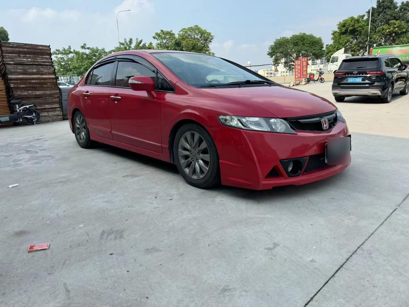 2009年6月本田思域1.8l最高配,少见黑内,磨损极少,带改件出