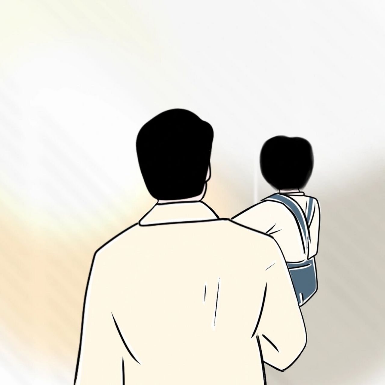原创手绘亲子母子父子头像一家三口 瘦是累出来的,你羡慕我什么!