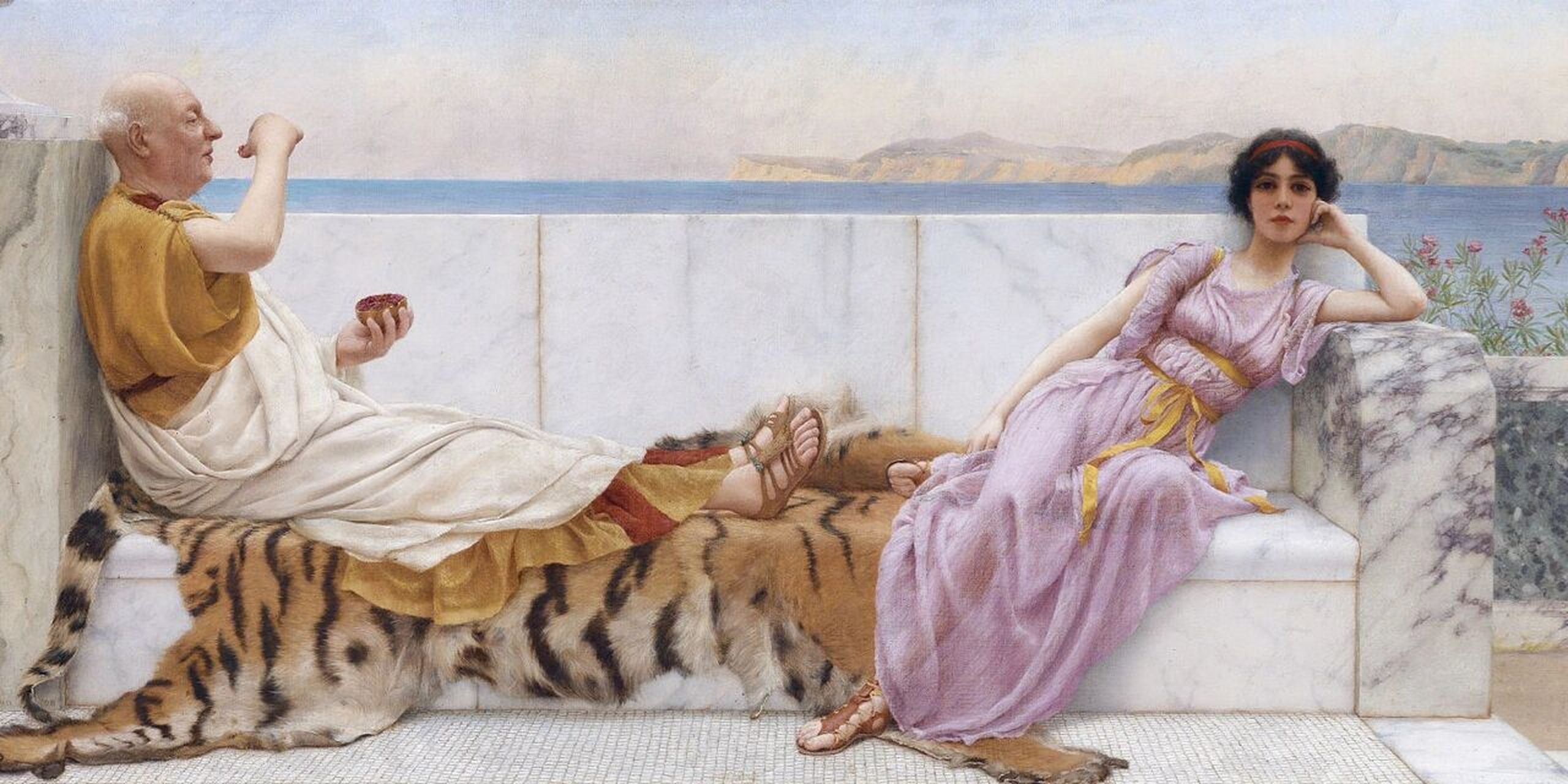 eighteen 约翰·威廉·高多德(john william godward) 	 拉斐尔前派的