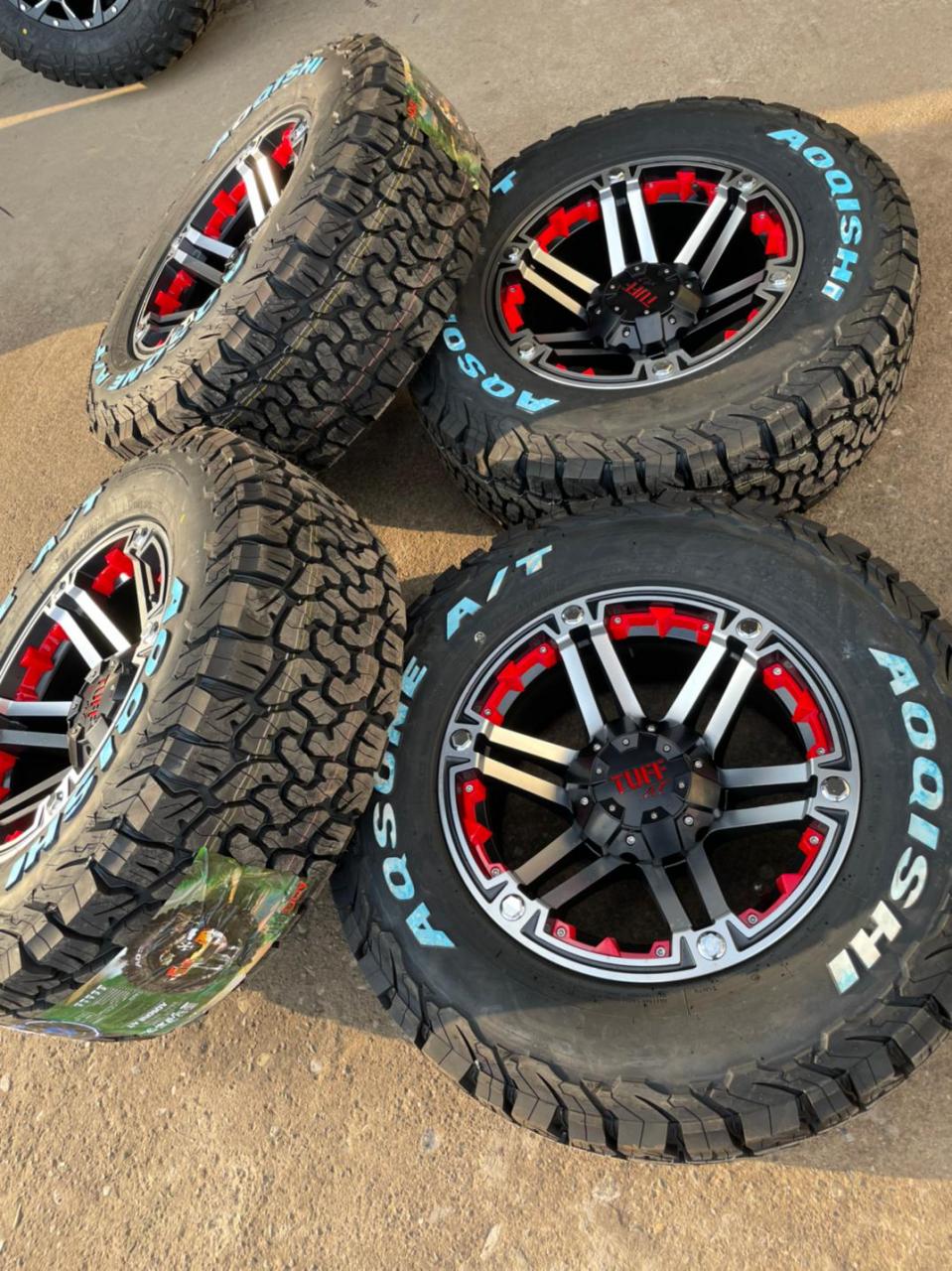 猎豹黑金刚选配16寸负值轮毂搭配265-70-16奥骑士轮胎越野 轮毂